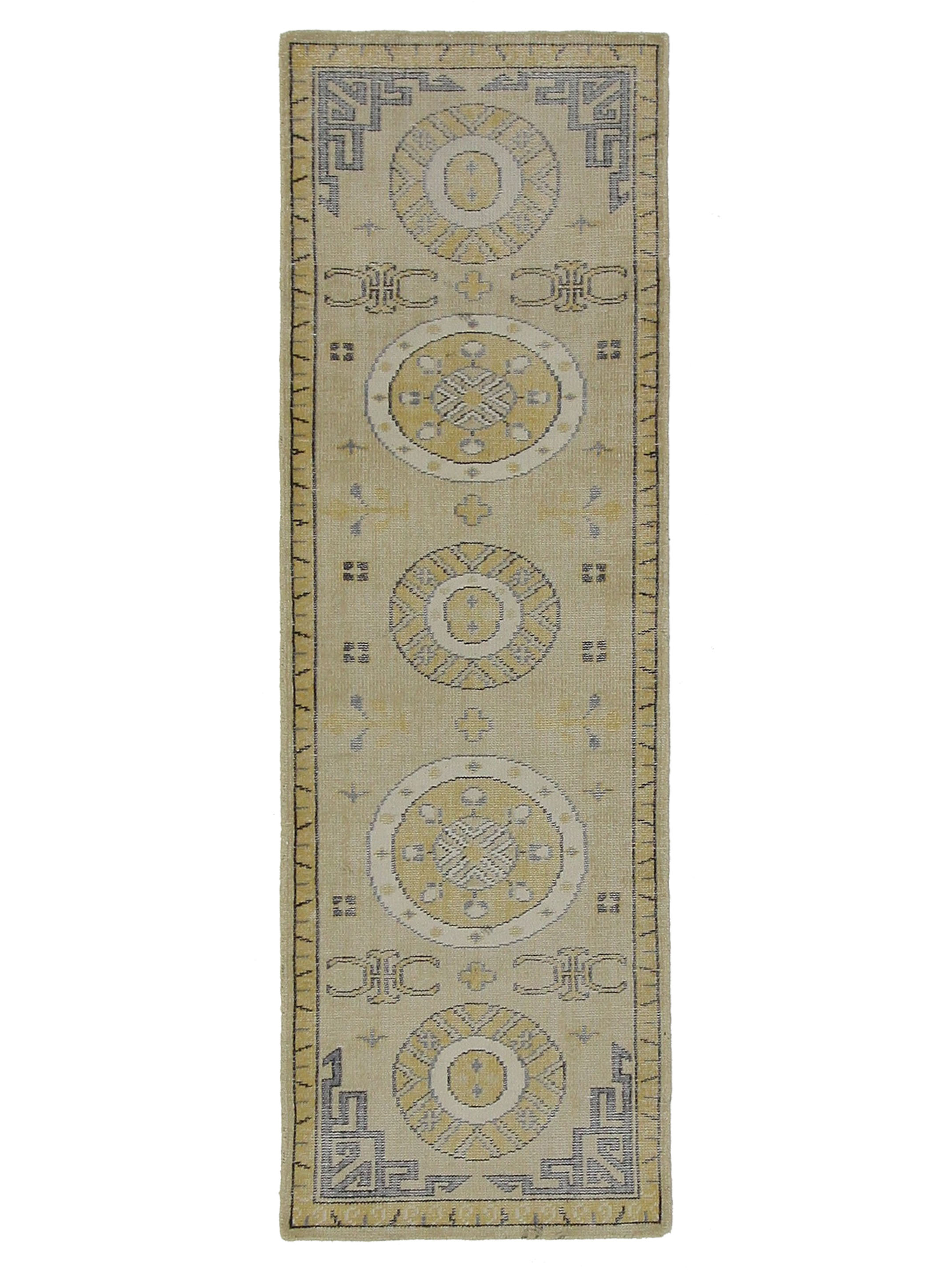 Vintage Khotan Hand Knotted Beige