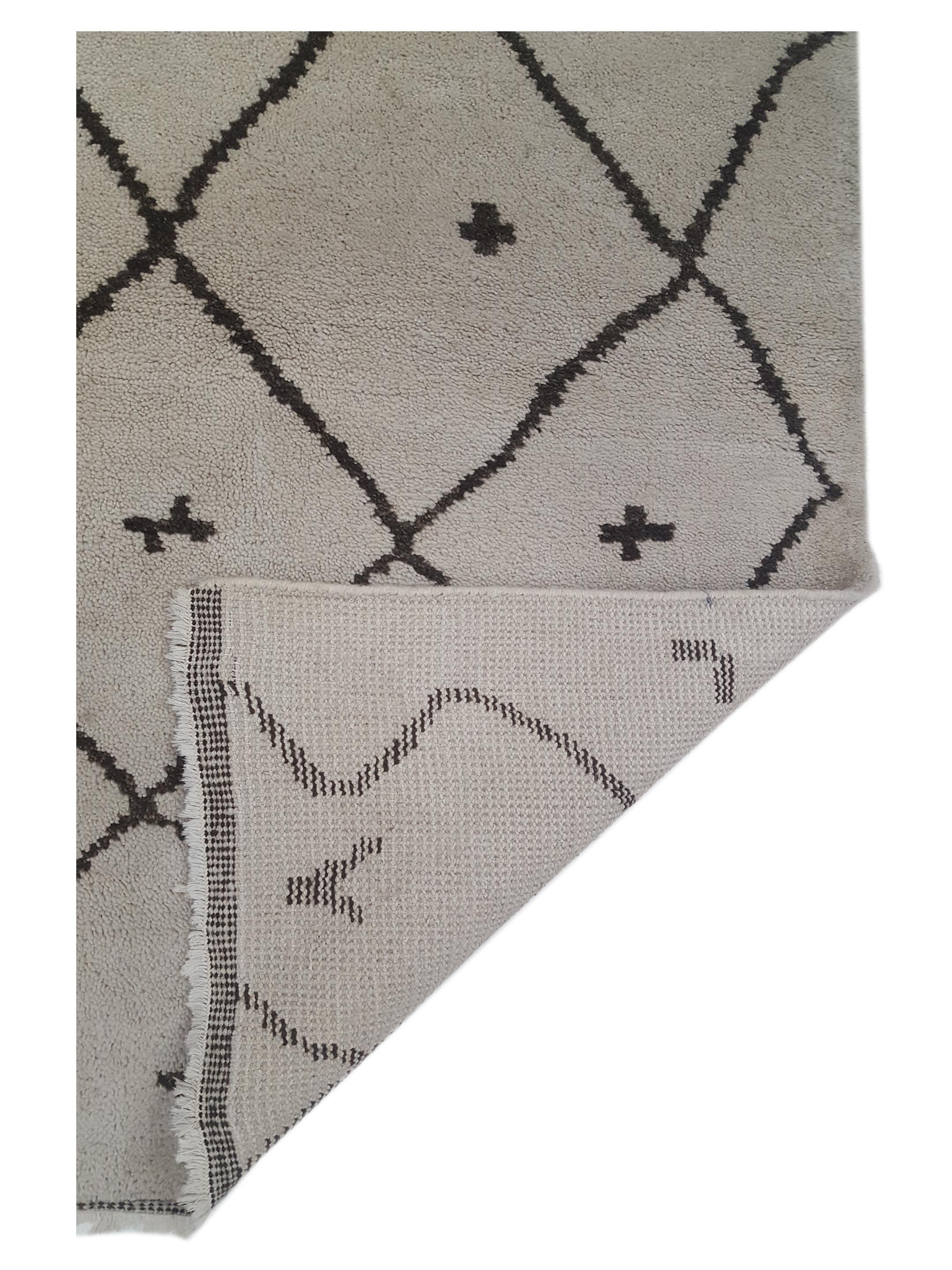 Moroccan I Hand Knotted Beige 8x10 - Image 5 of 5