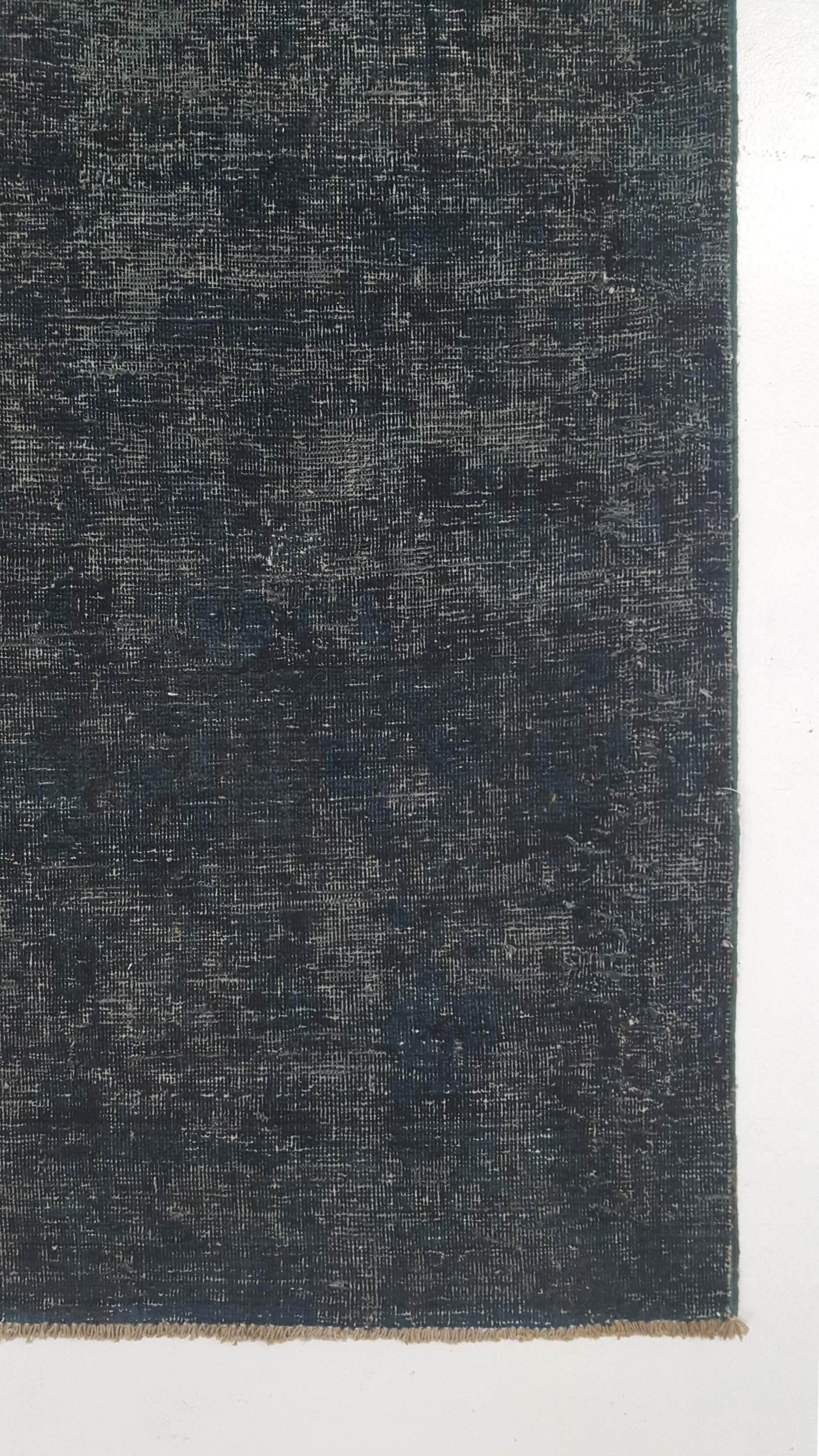 Overdyed Hand Knotted Teal 3x13 - Image 5 of 6