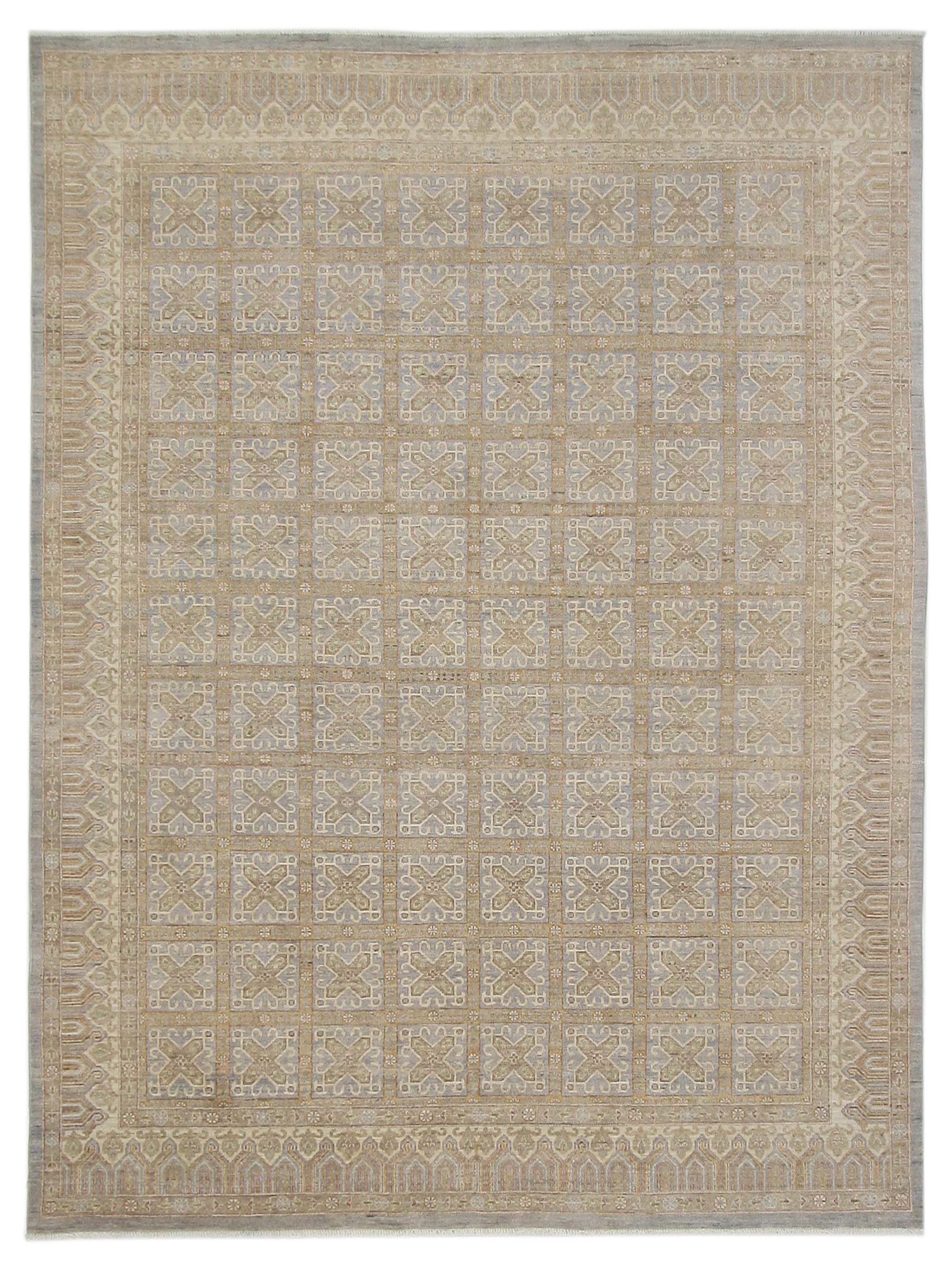 Ziegler Hand Knotted Grey 9x12