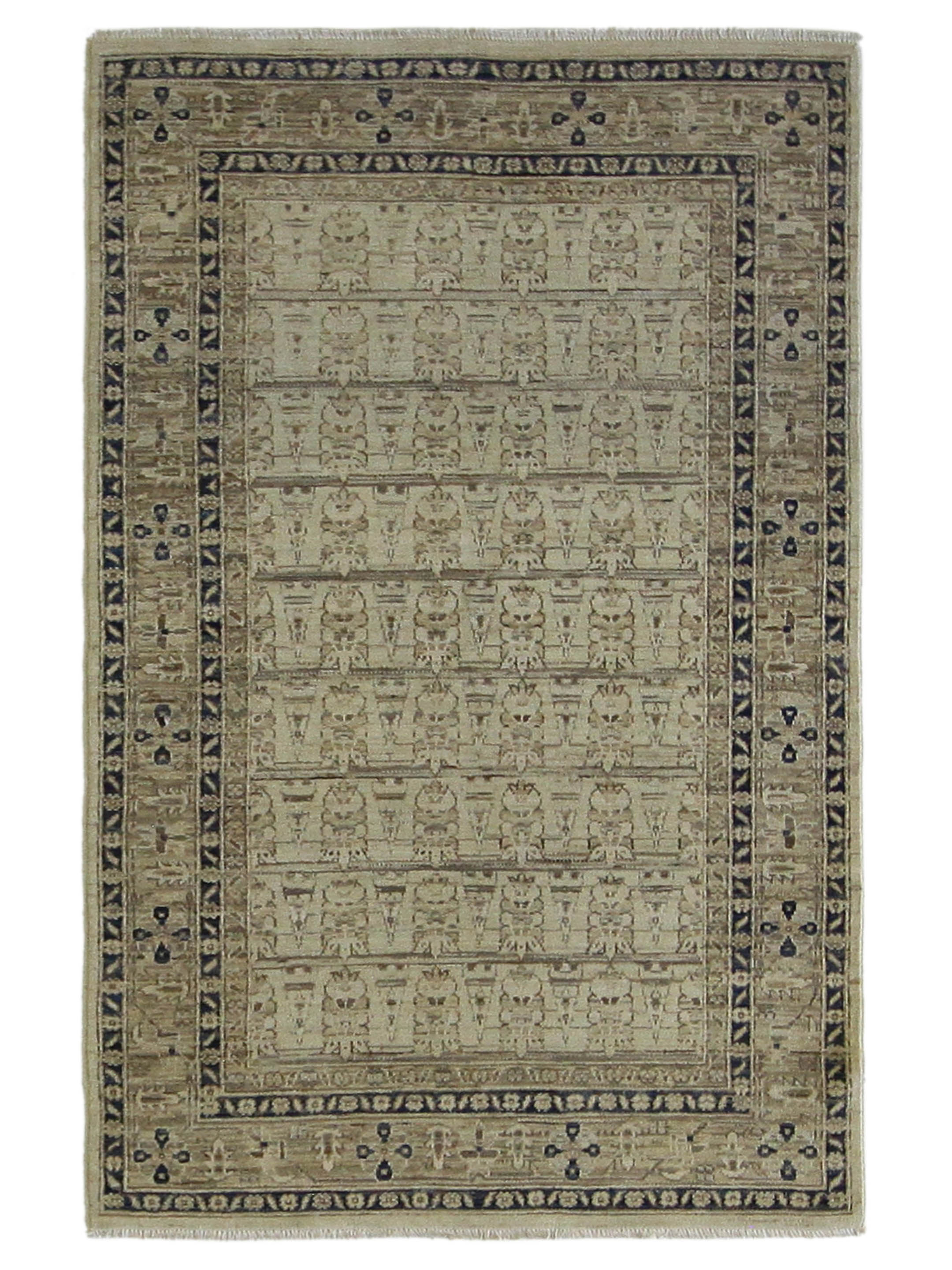 Ziegler Hand Knotted Ivory 4x6