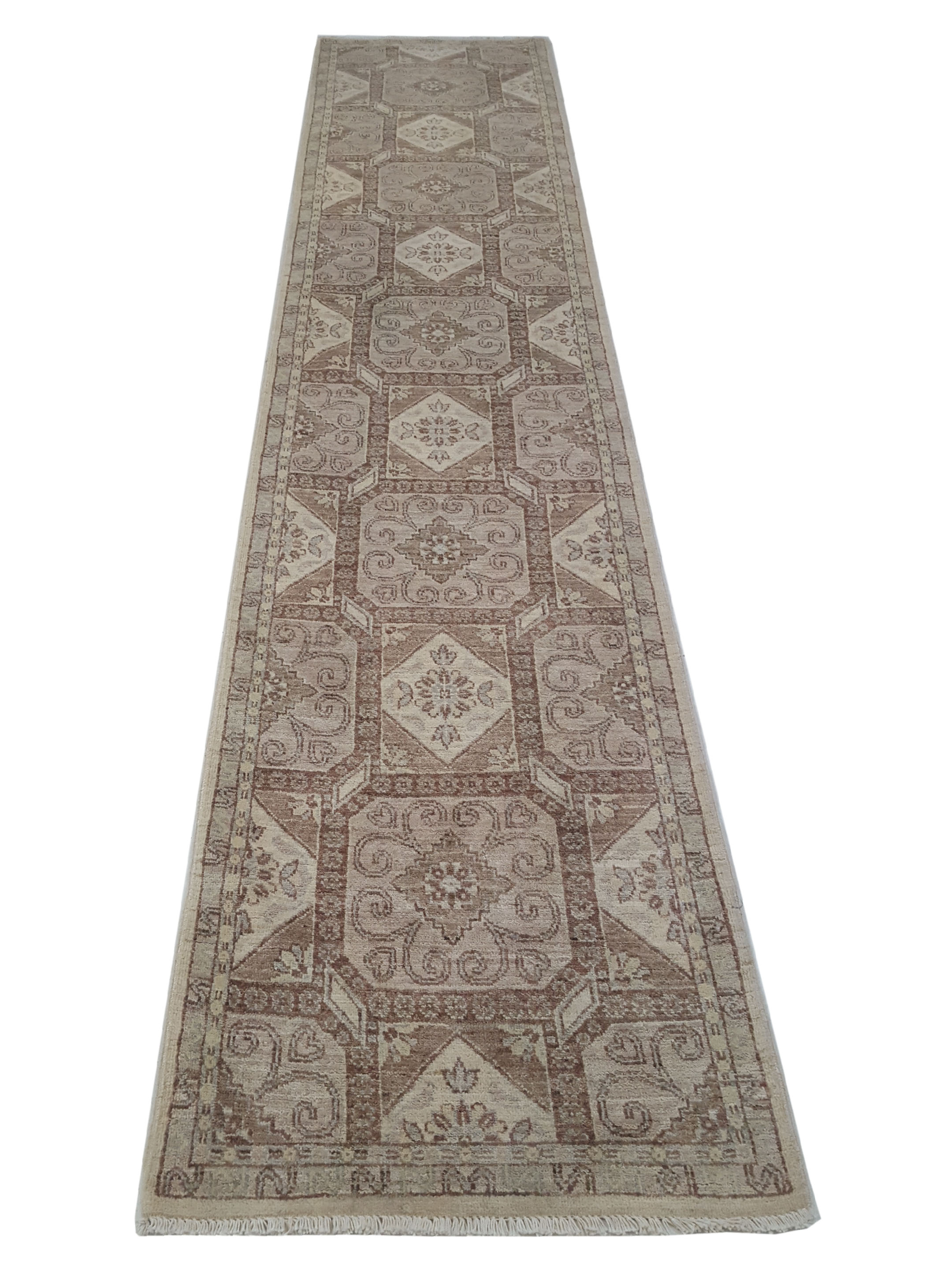 Ziegler Hand Knotted Ivory 3x12 - Image 2 of 6