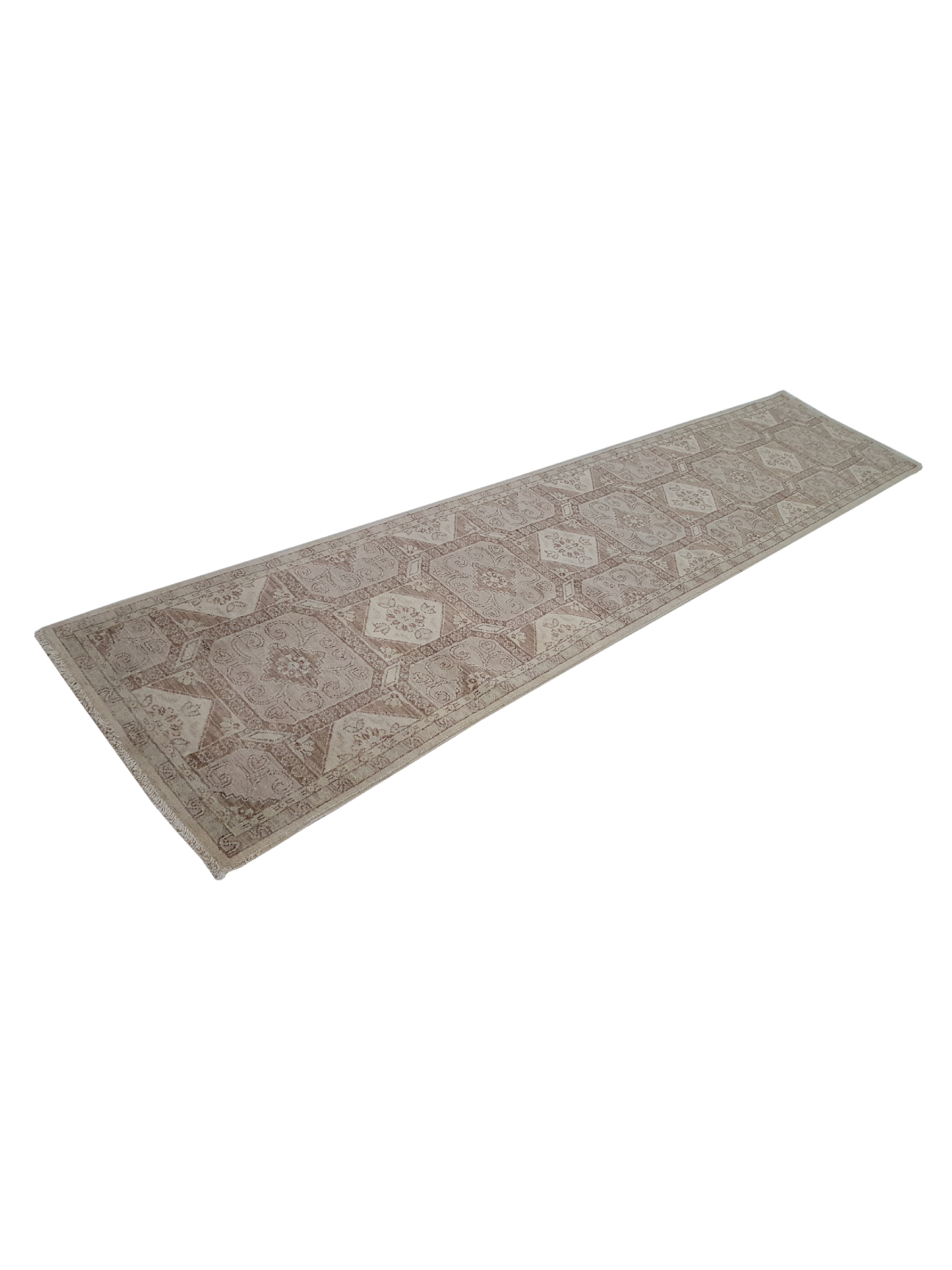 Ziegler Hand Knotted Ivory 3x12 - Image 6 of 6
