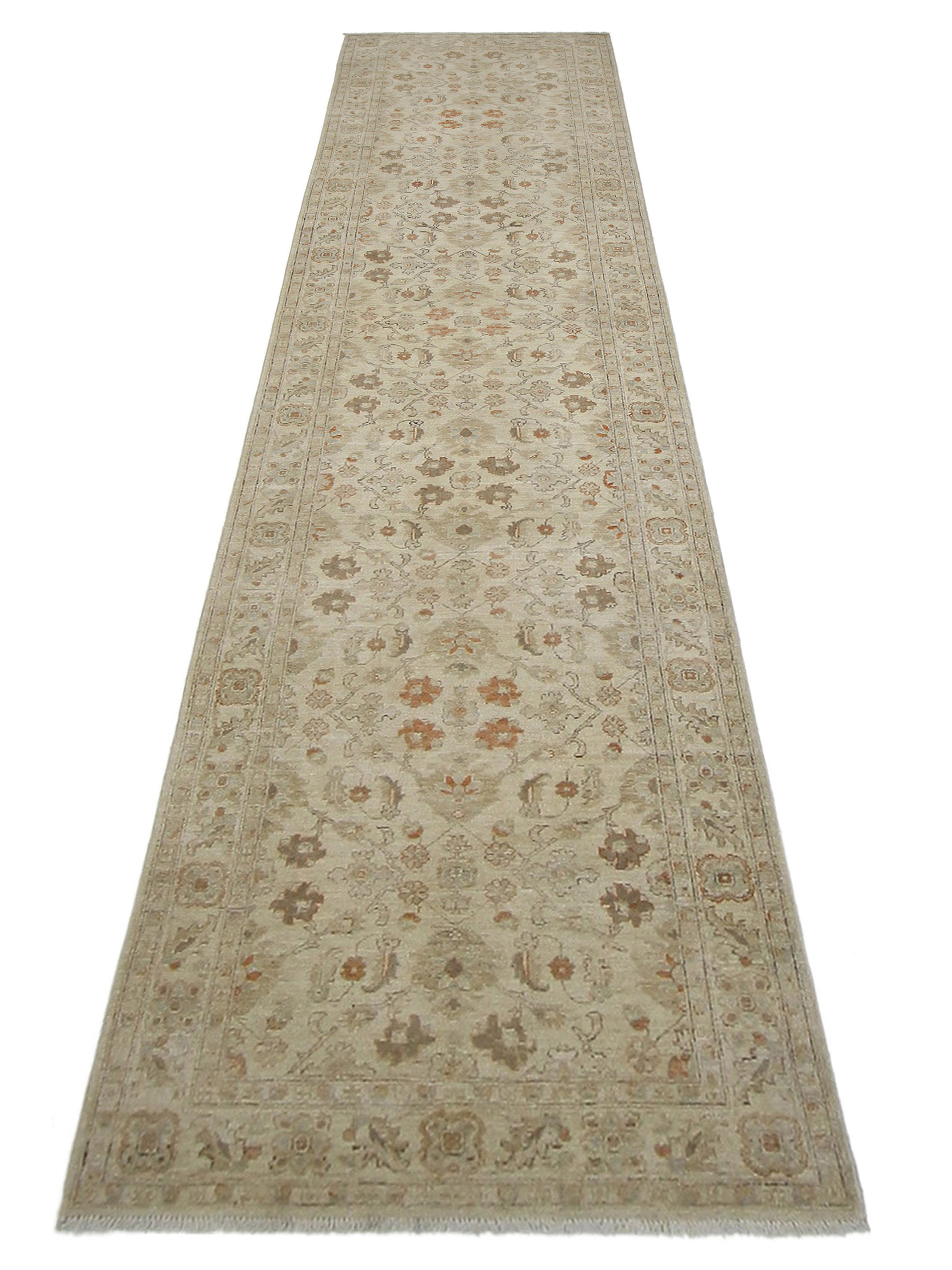 Ziegler Hand Knotted Ivory 4x16 - Image 2 of 5