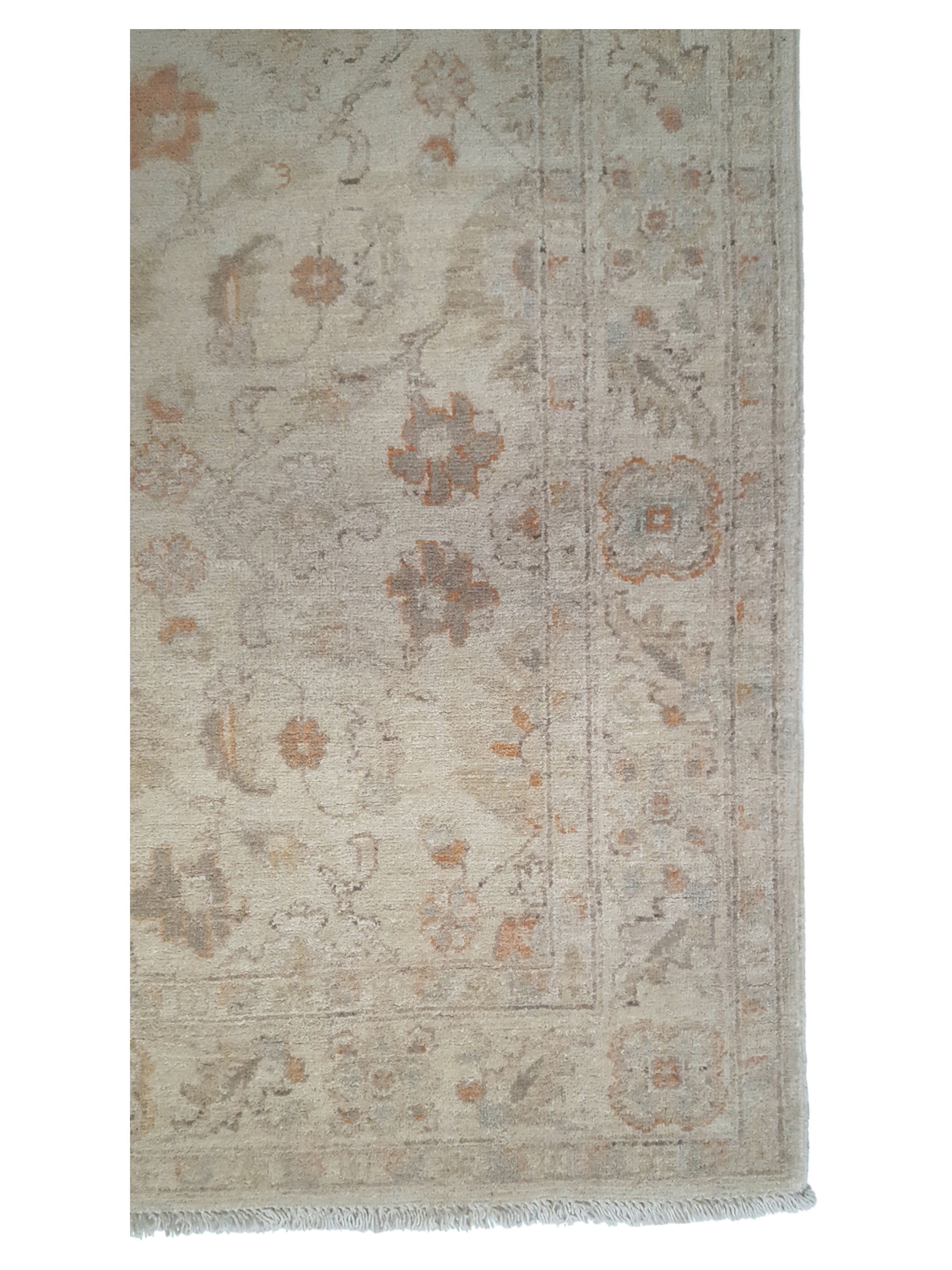 Ziegler Hand Knotted Ivory 4x16 - Image 3 of 5