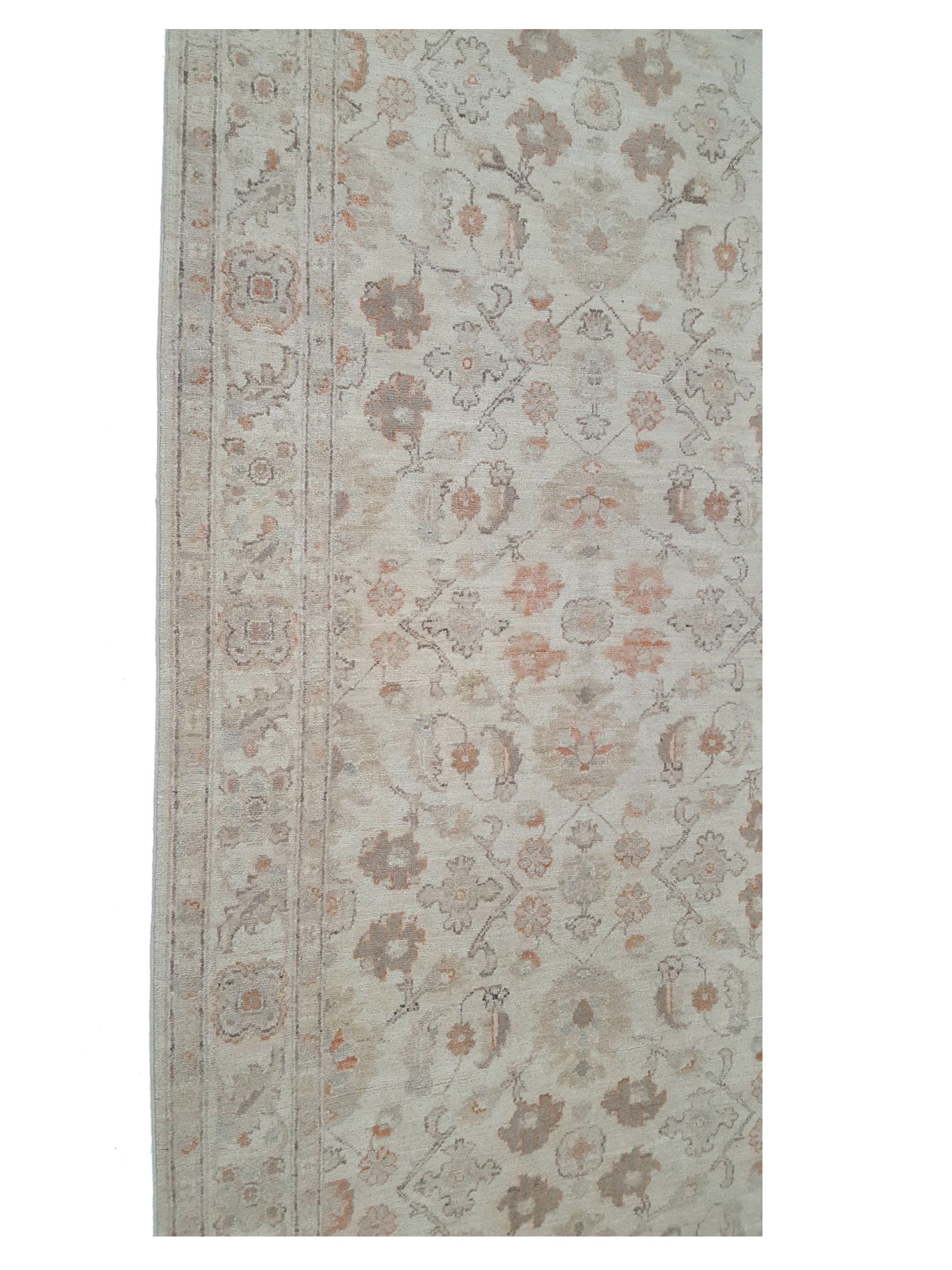 Ziegler Hand Knotted Ivory 4x16 - Image 4 of 5
