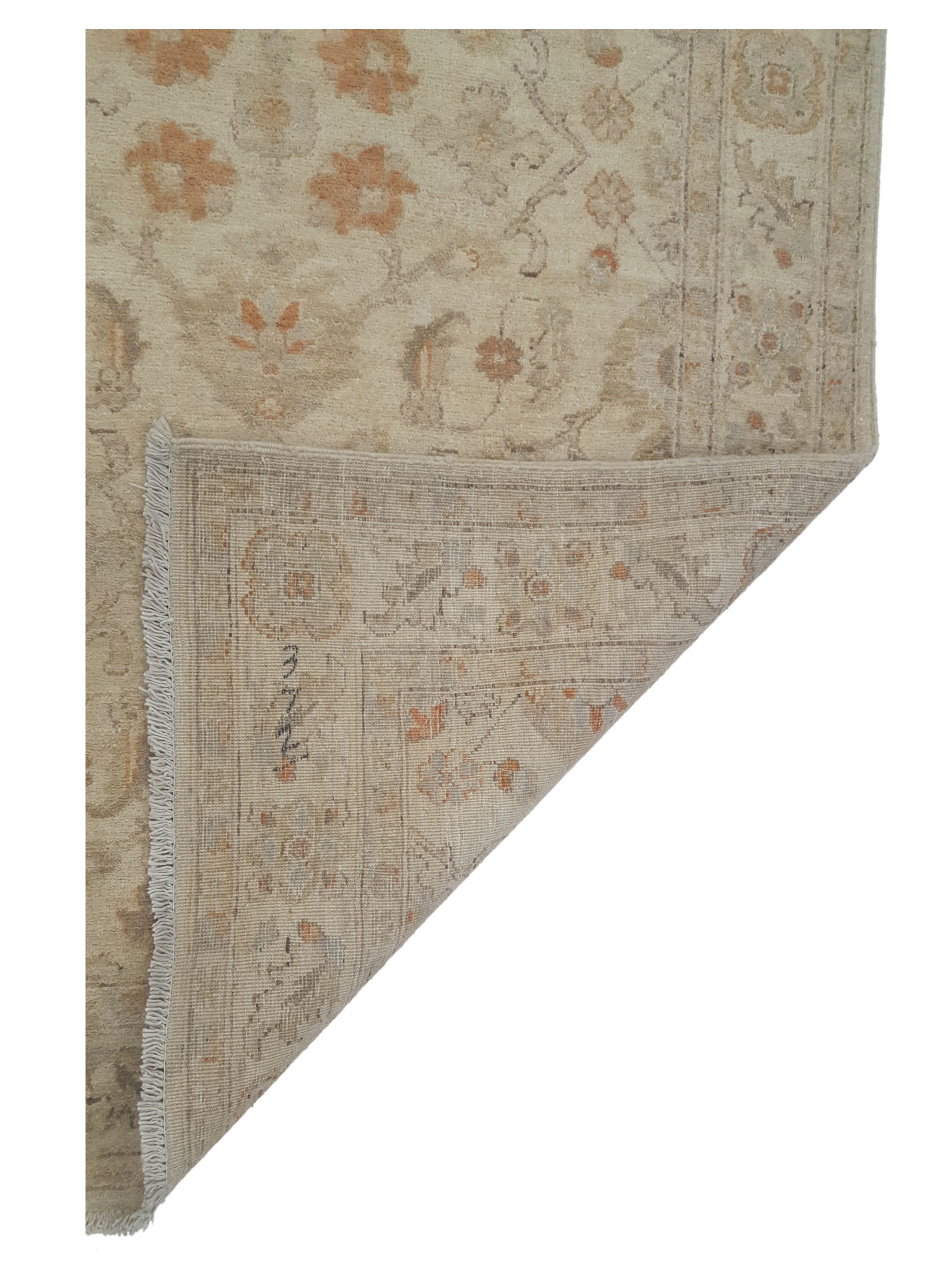 Ziegler Hand Knotted Ivory 4x16 - Image 5 of 5