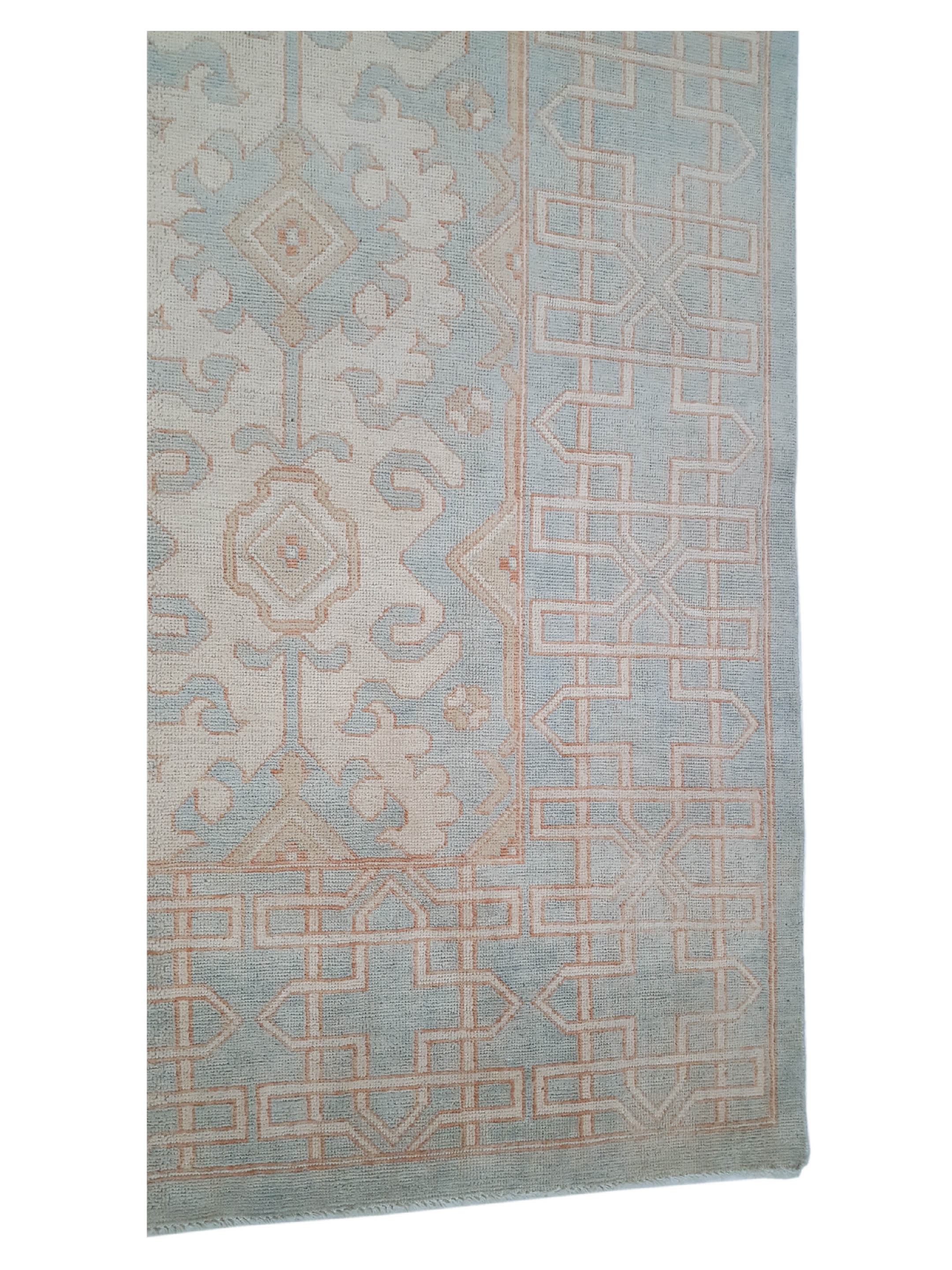 Khotan Hand Knotted Ivory Ice 8x10 - Image 4 of 6
