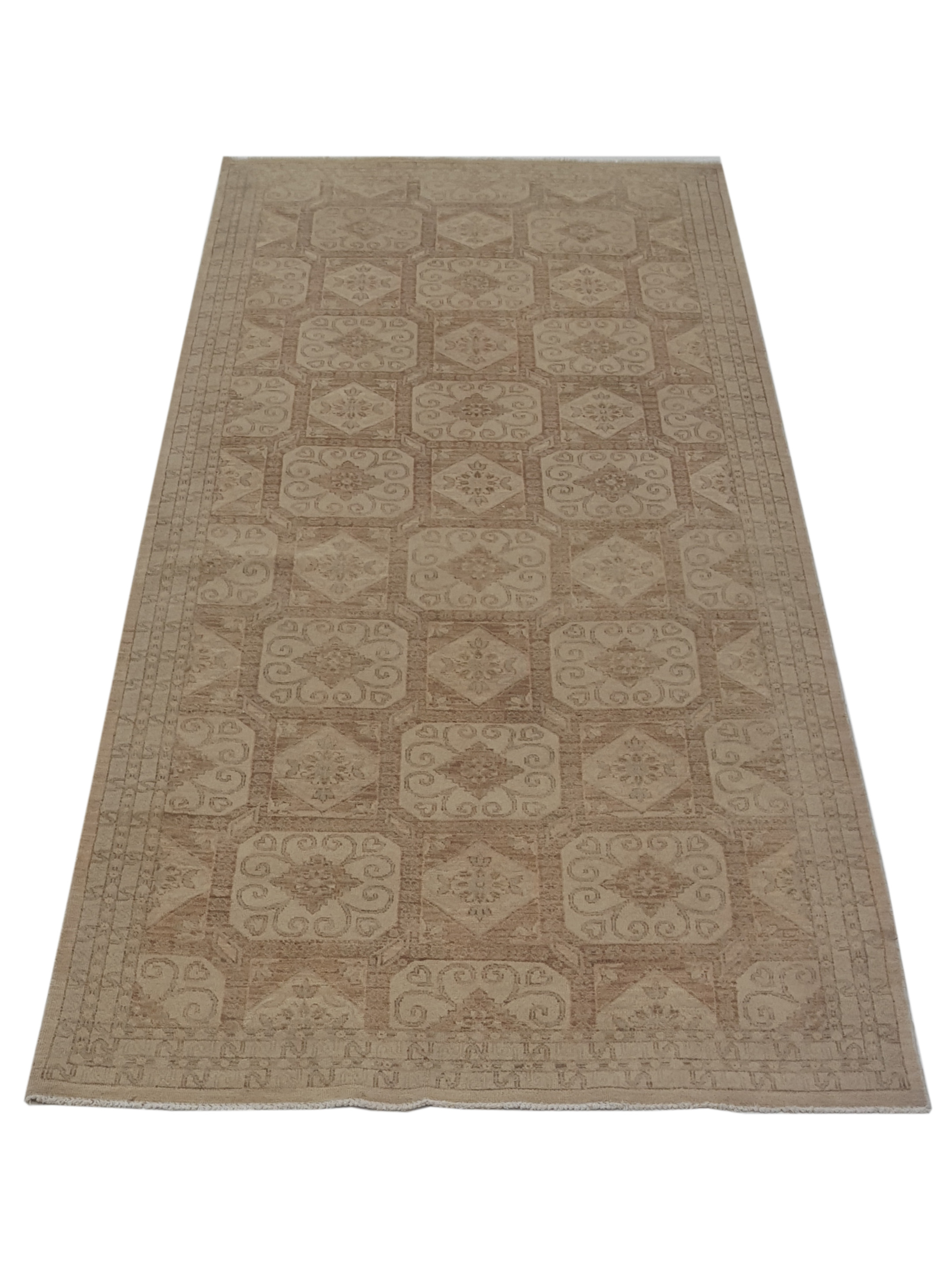 Khotan Hand Knotted Ivory 5x12 - Image 2 of 7