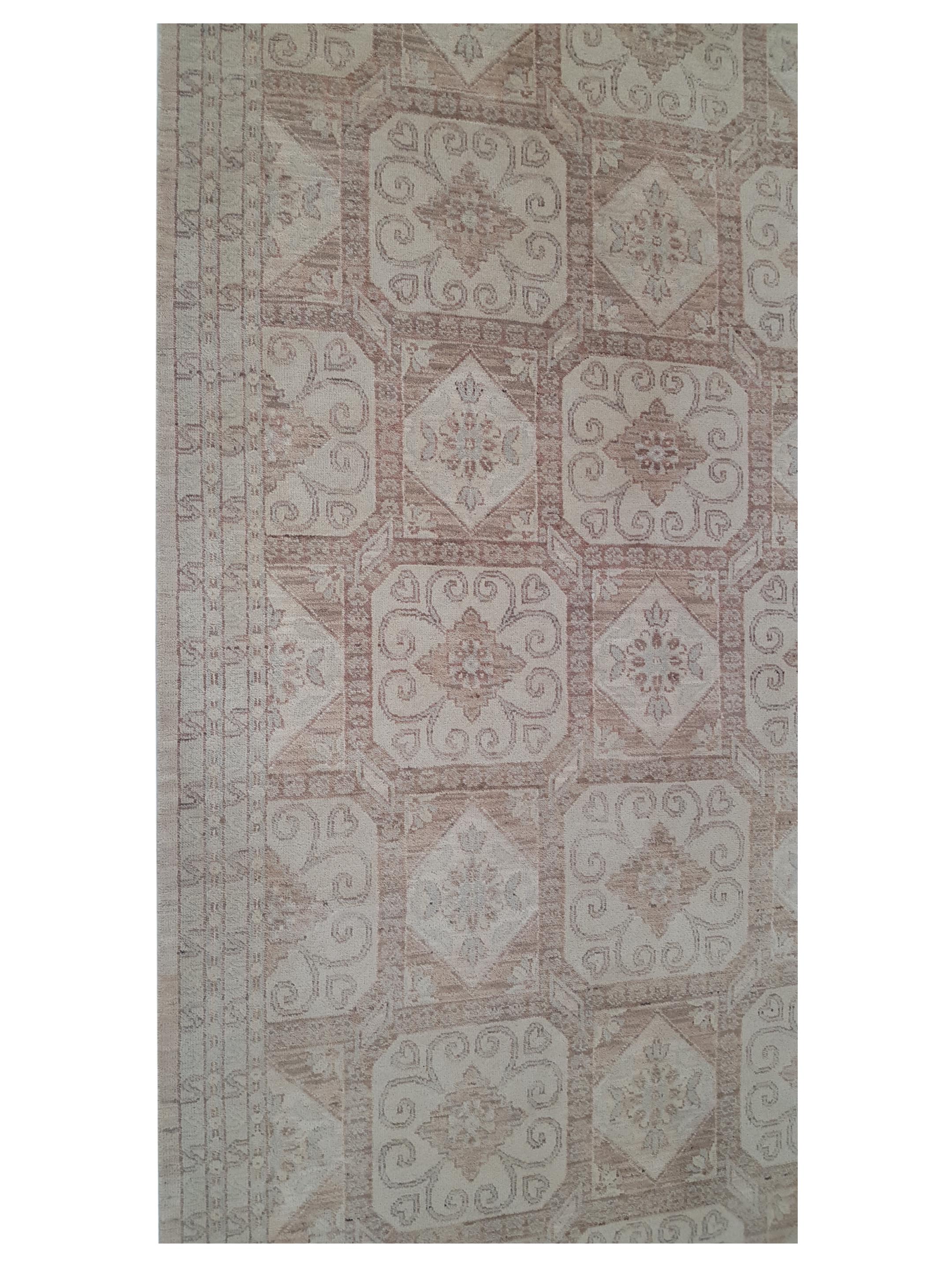 Khotan Hand Knotted Ivory 5x12 - Image 6 of 7