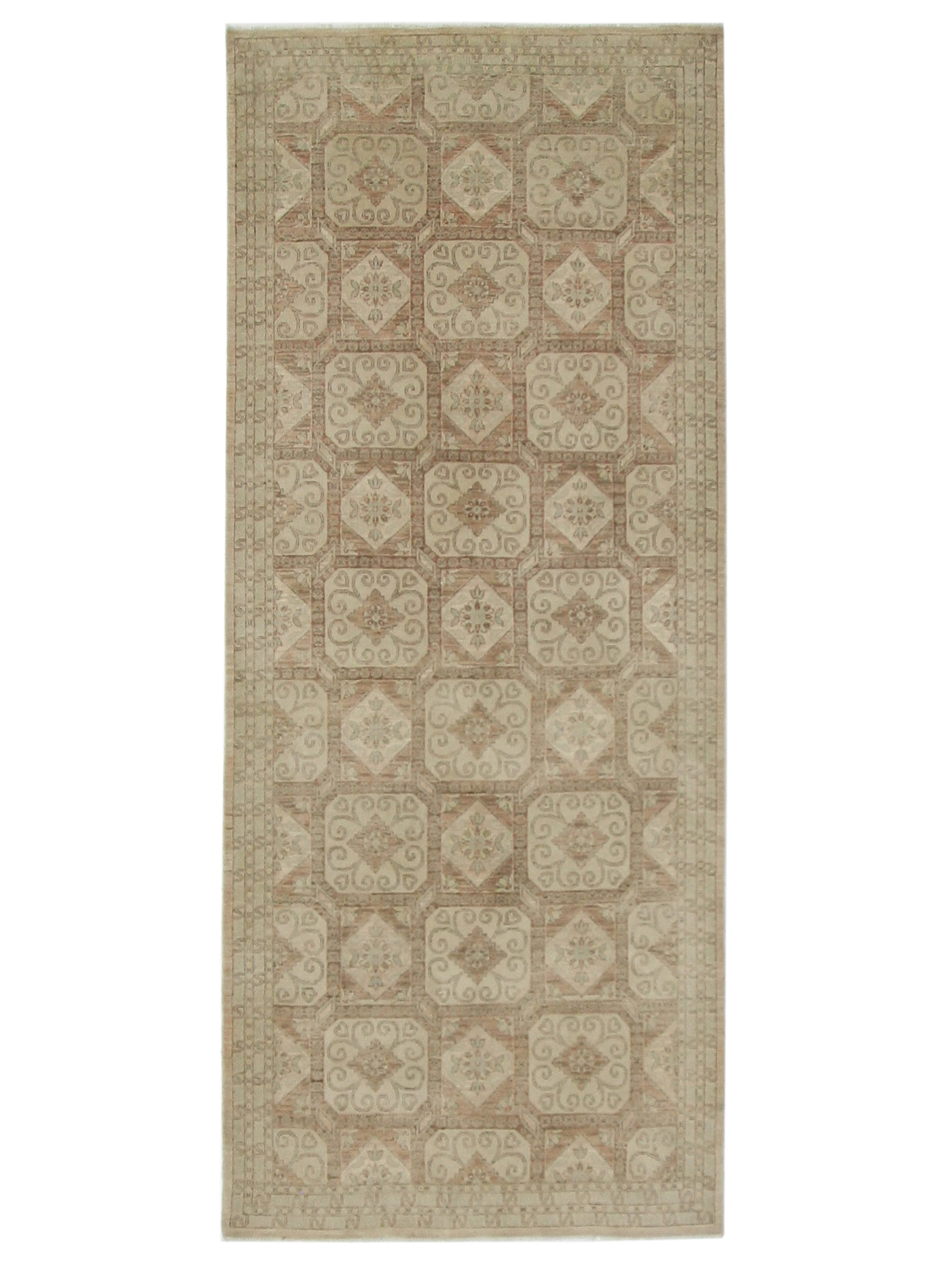 Khotan Hand Knotted Ivory 5x12