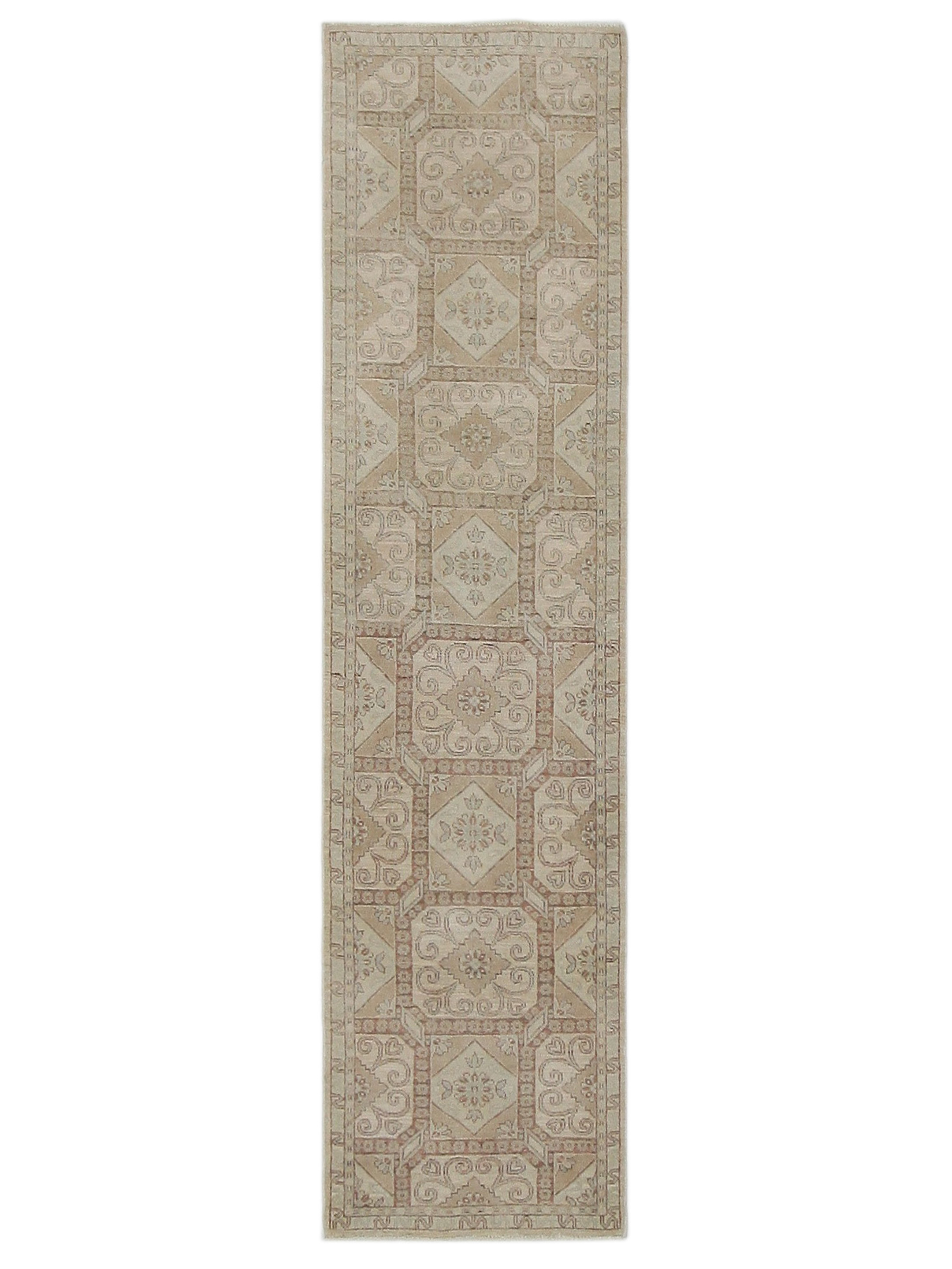 Khotan Hand Knotted Ivory 3x10