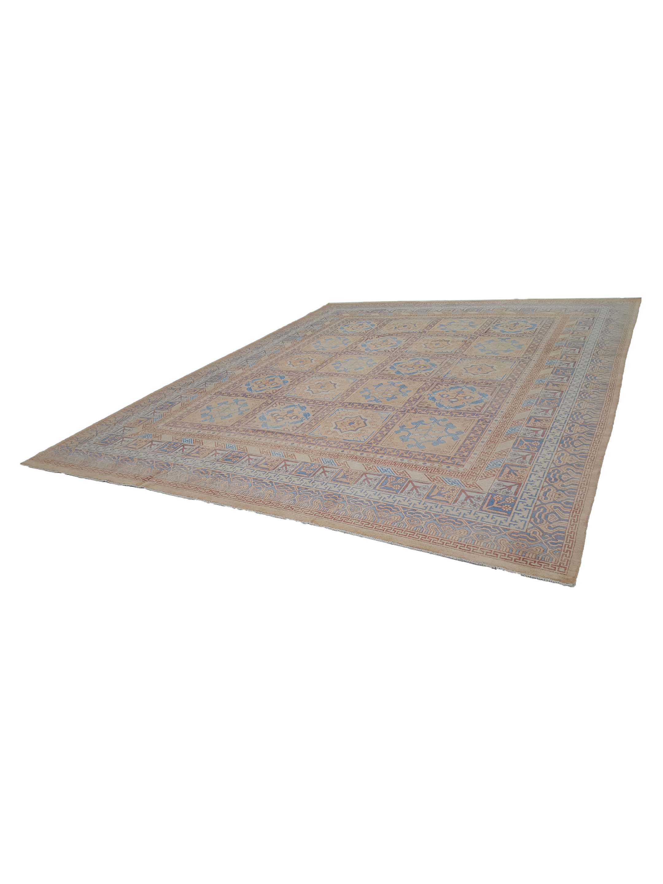Khotan Hand Knotted Copper 12x15 - Image 6 of 6