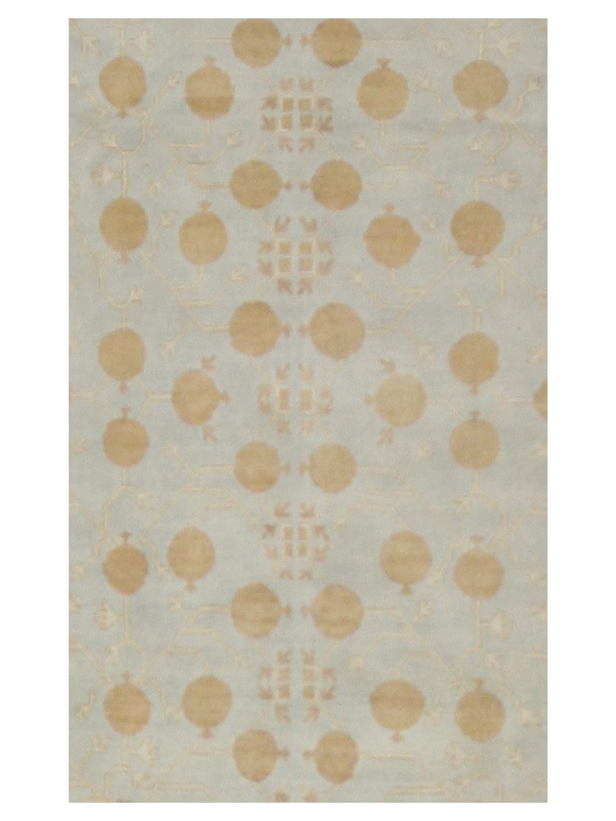 Khotan Hand Knotted Sky 9x12 - Image 5 of 6