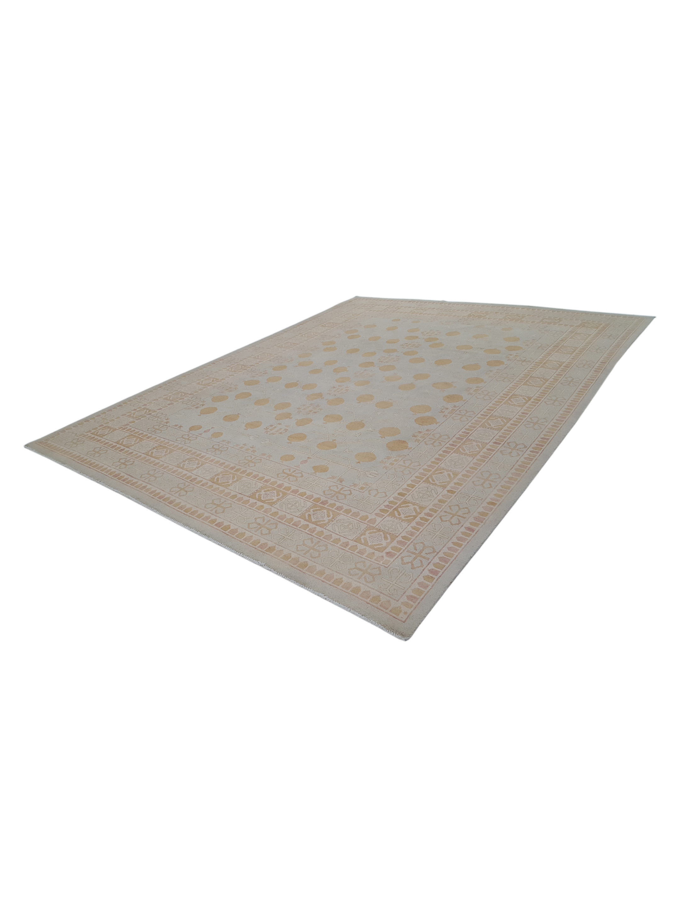 Khotan Hand Knotted Sky 9x12 - Image 6 of 6