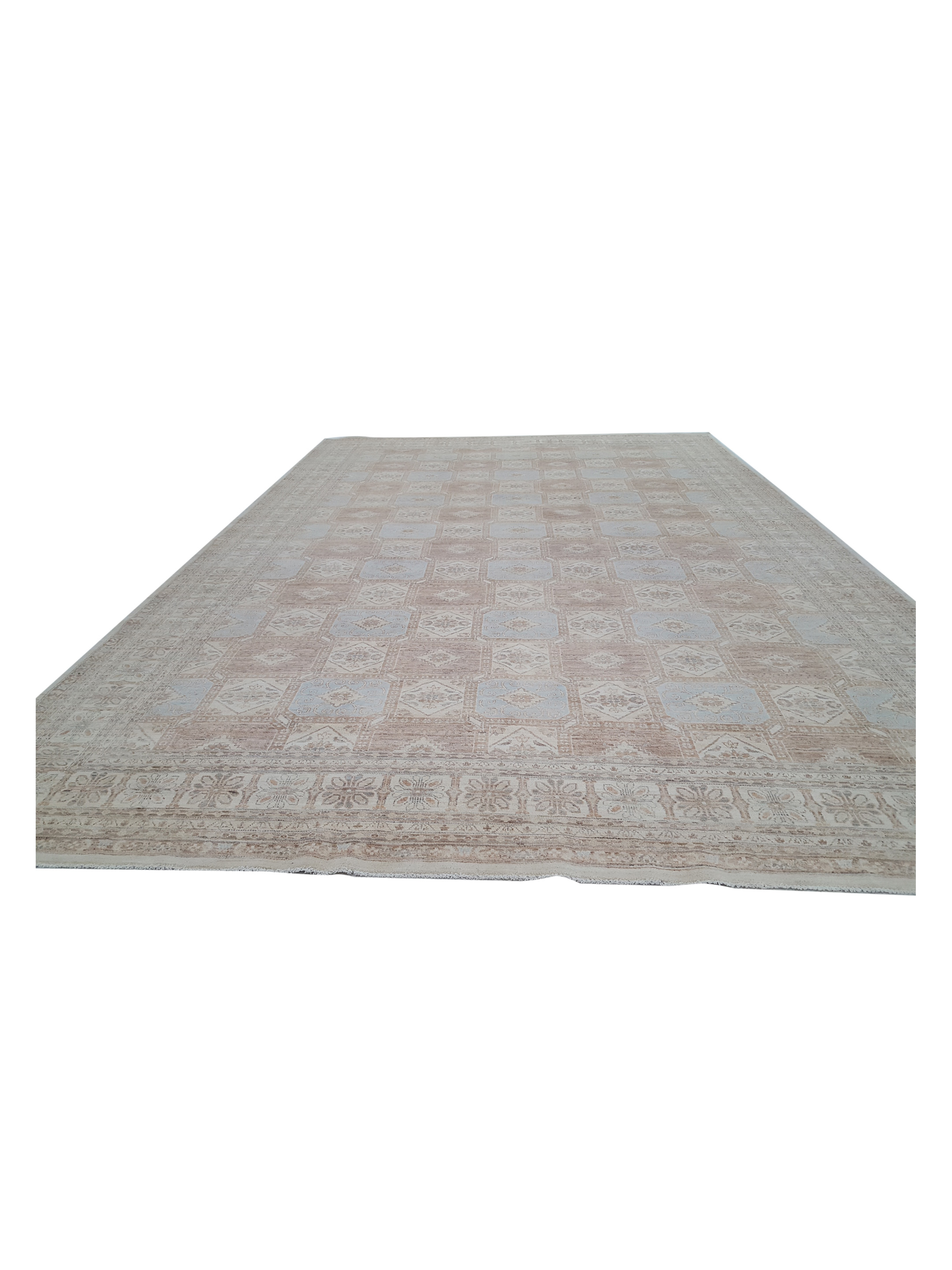 Khotan Hand Knotted Ivory 12x18 - Image 3 of 7