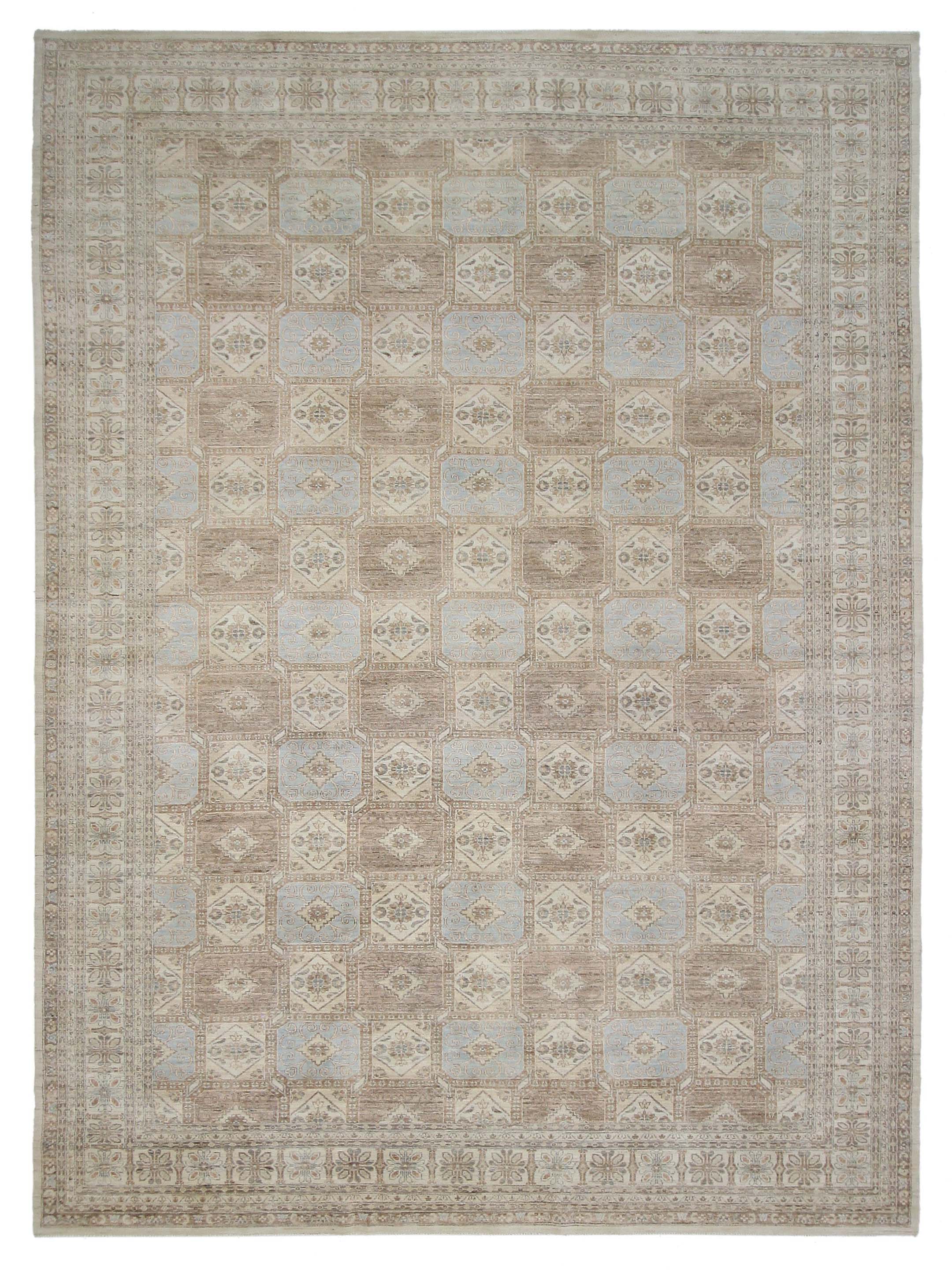 Khotan Hand Knotted Ivory 12x18