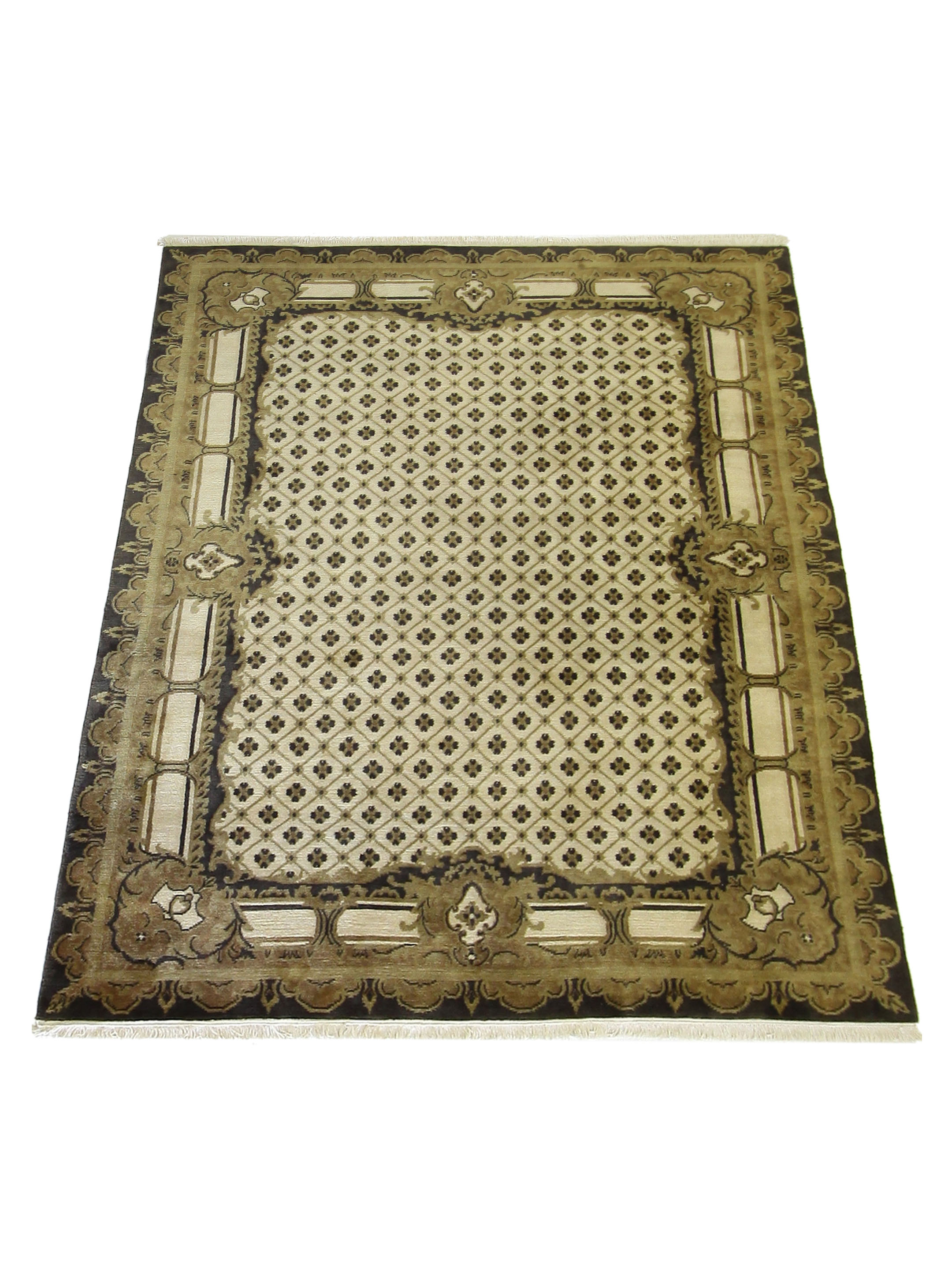 Nepalese Hand Knotted Beige 8x10 - Image 2 of 4
