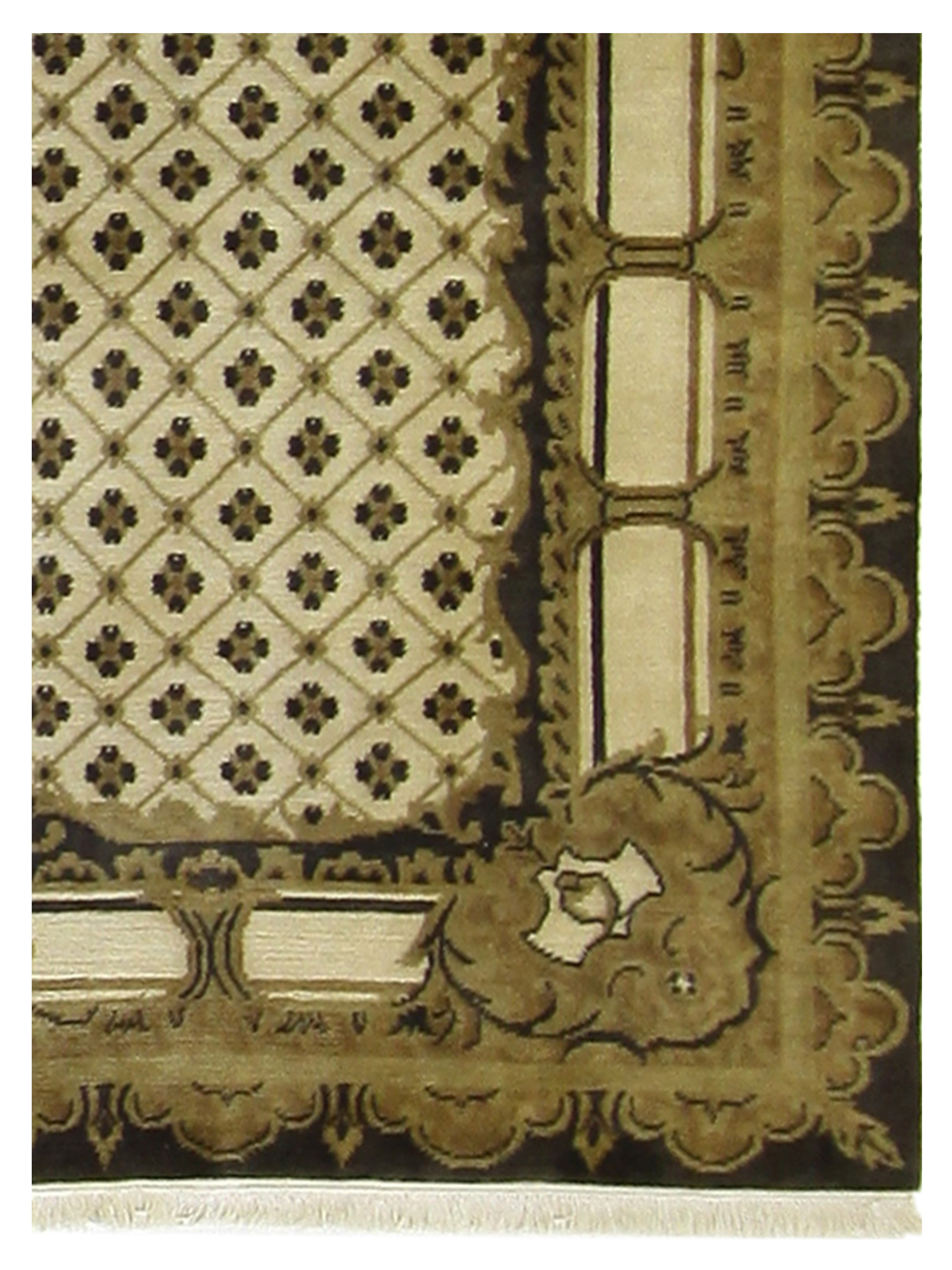 Nepalese Hand Knotted Beige 8x10 - Image 3 of 4