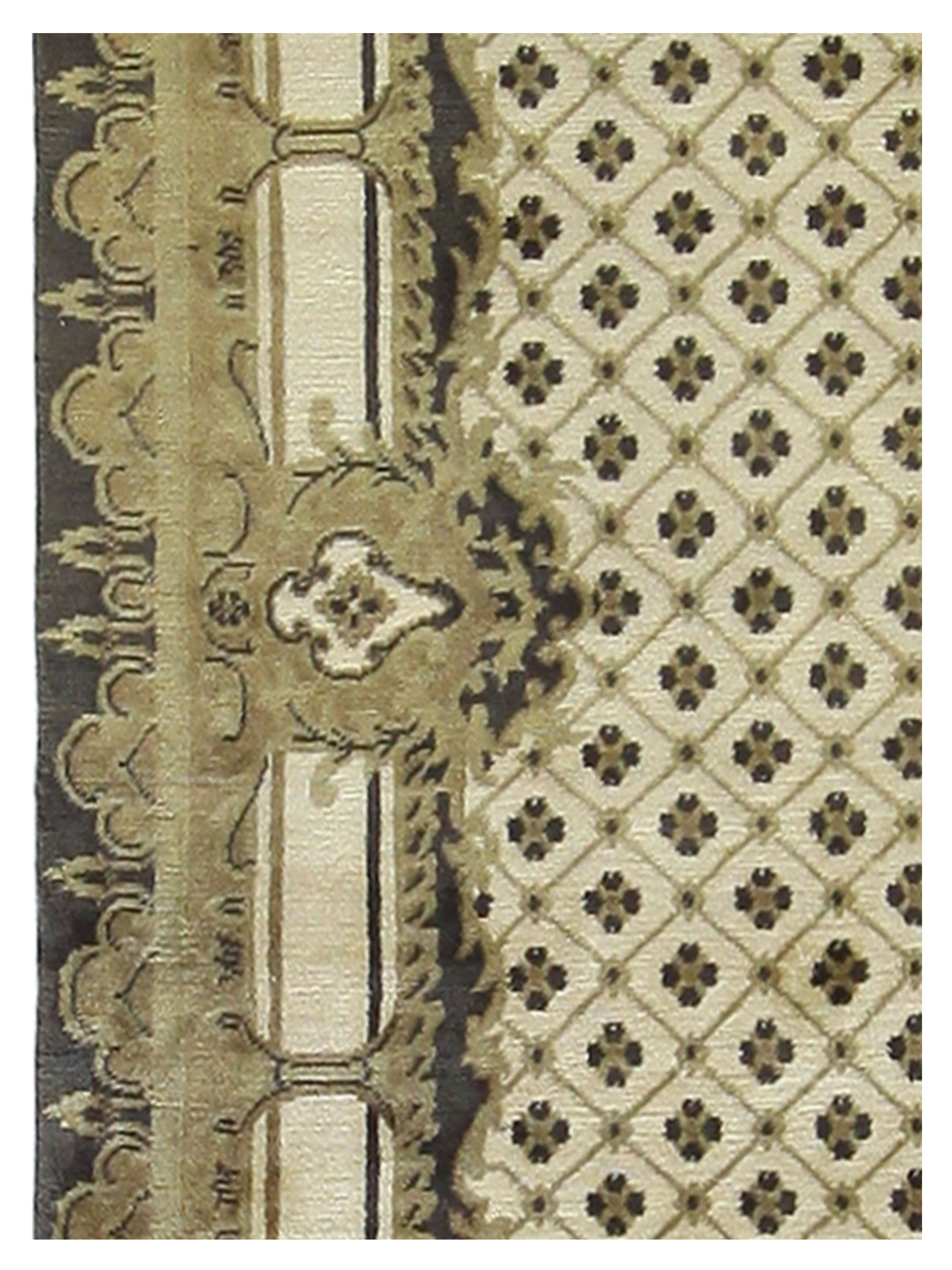 Nepalese Hand Knotted Beige 8x10 - Image 4 of 4