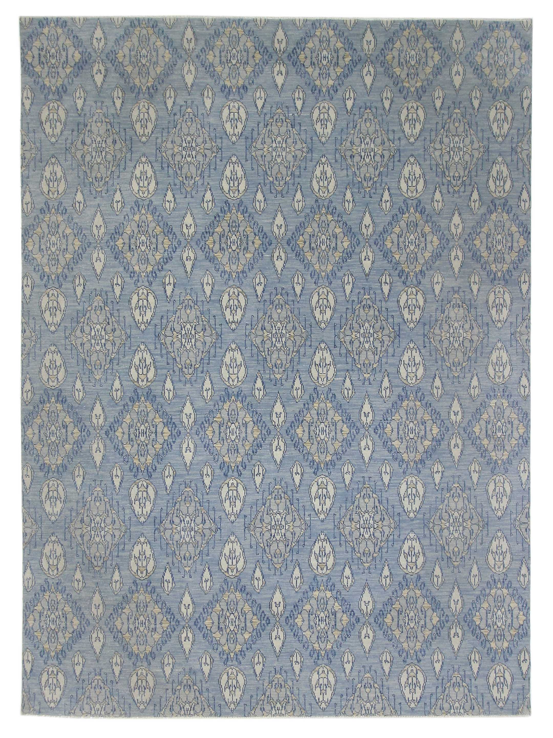 Arts and Crafts Hand Knotted Lt.Grey 10x14
