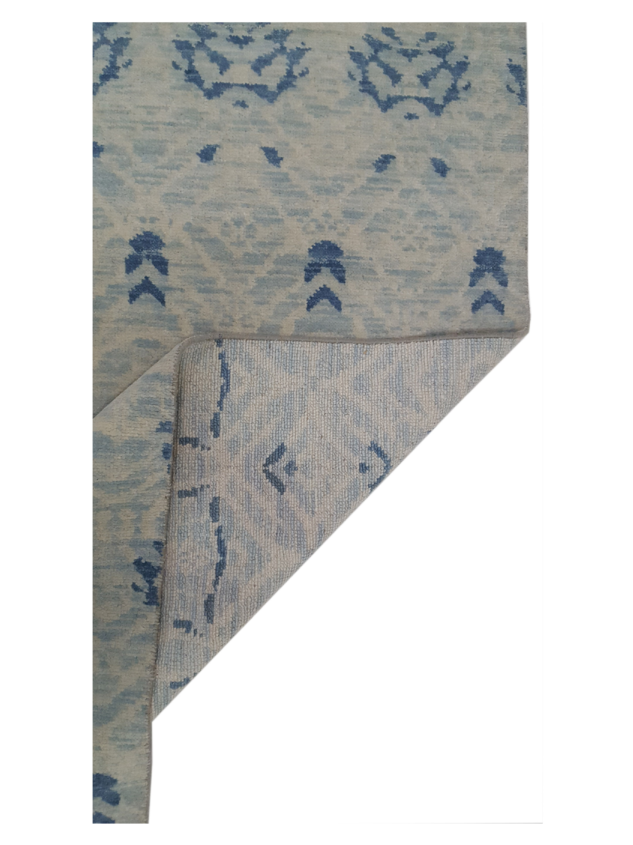 Arts and Crafts Hand Knotted Blue 9x12 - Image 3 of 6