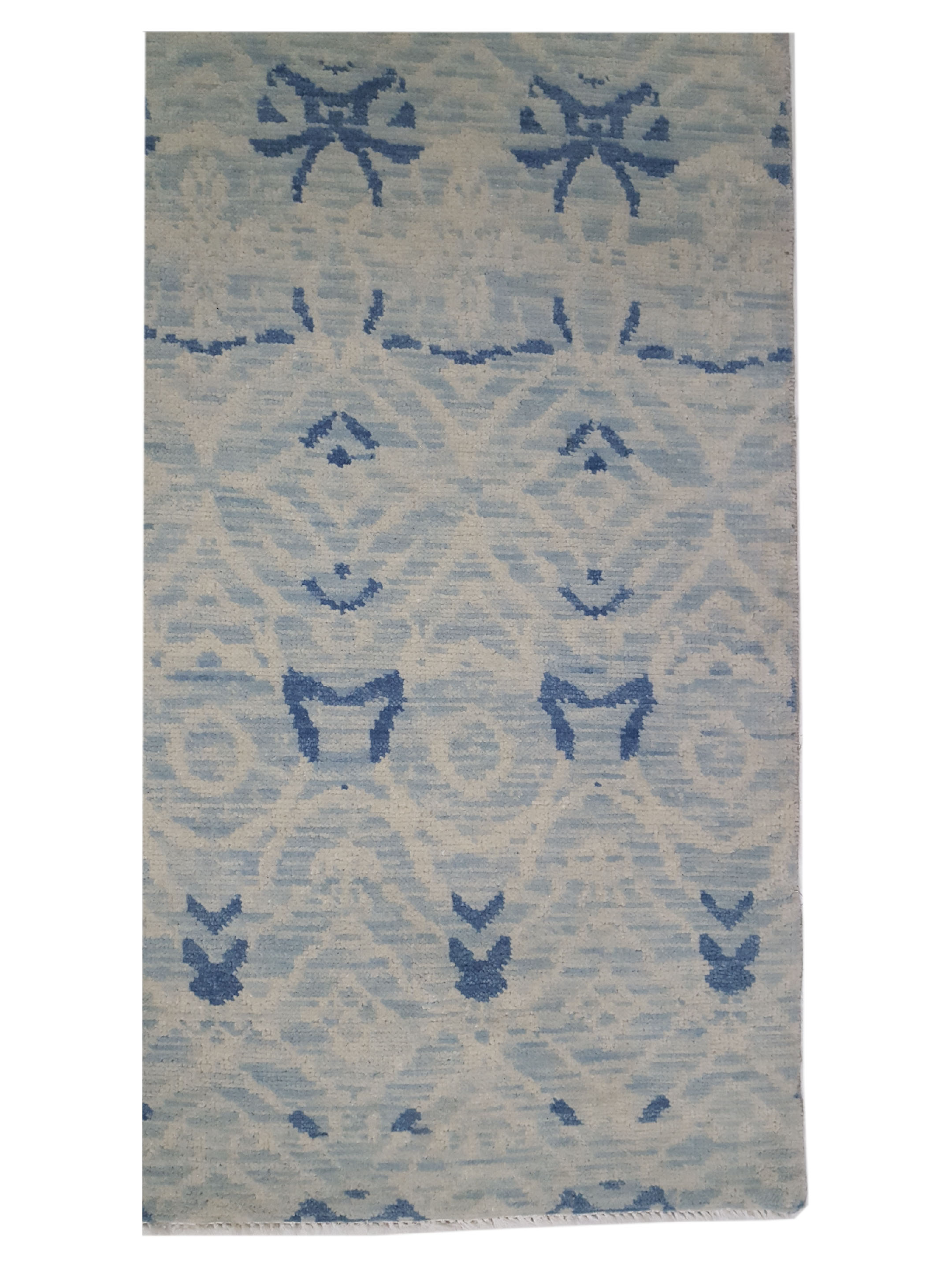 Arts and Crafts Hand Knotted Blue 9x12 - Image 4 of 6