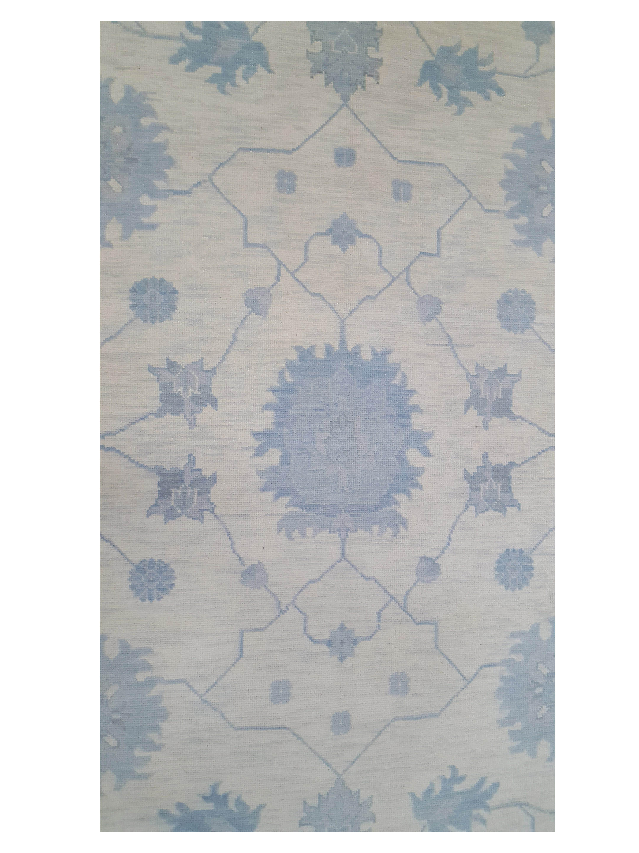 Angora Hand Knotted Ivory 10x14 - Image 5 of 6