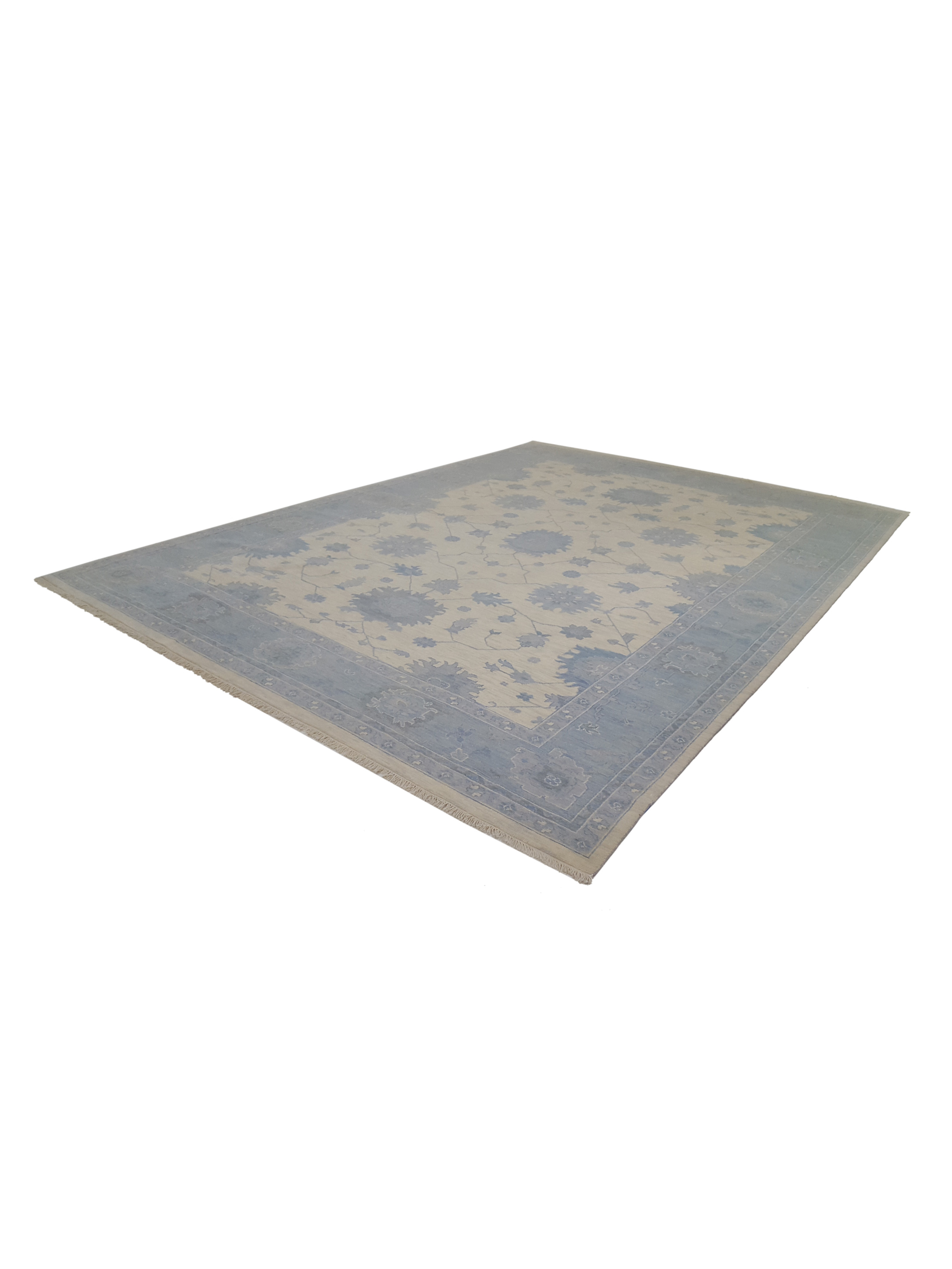 Angora Hand Knotted Ivory 10x14 - Image 6 of 6