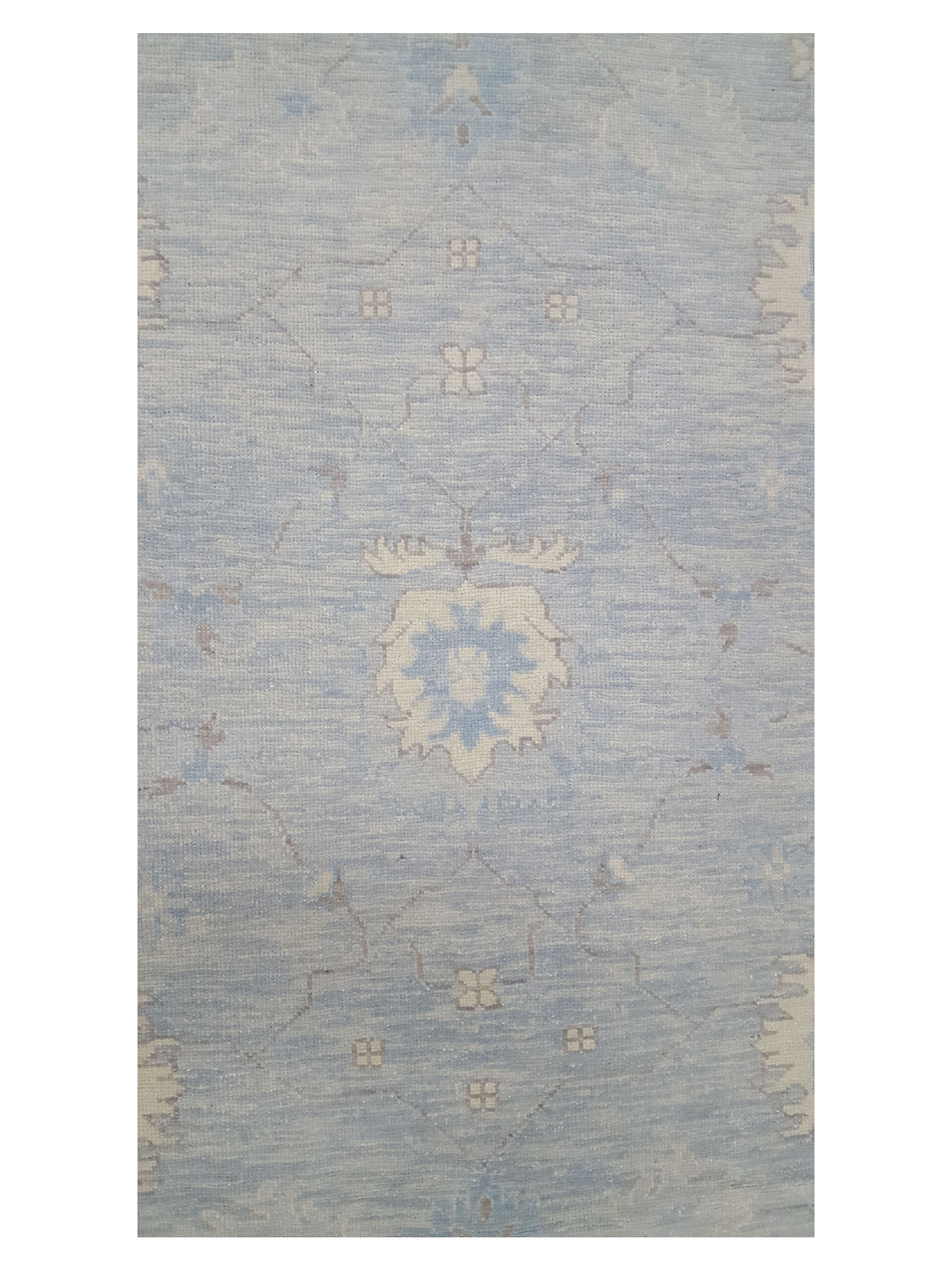 Angora Hand Knotted Lt.Grey 9x12 - Image 5 of 6