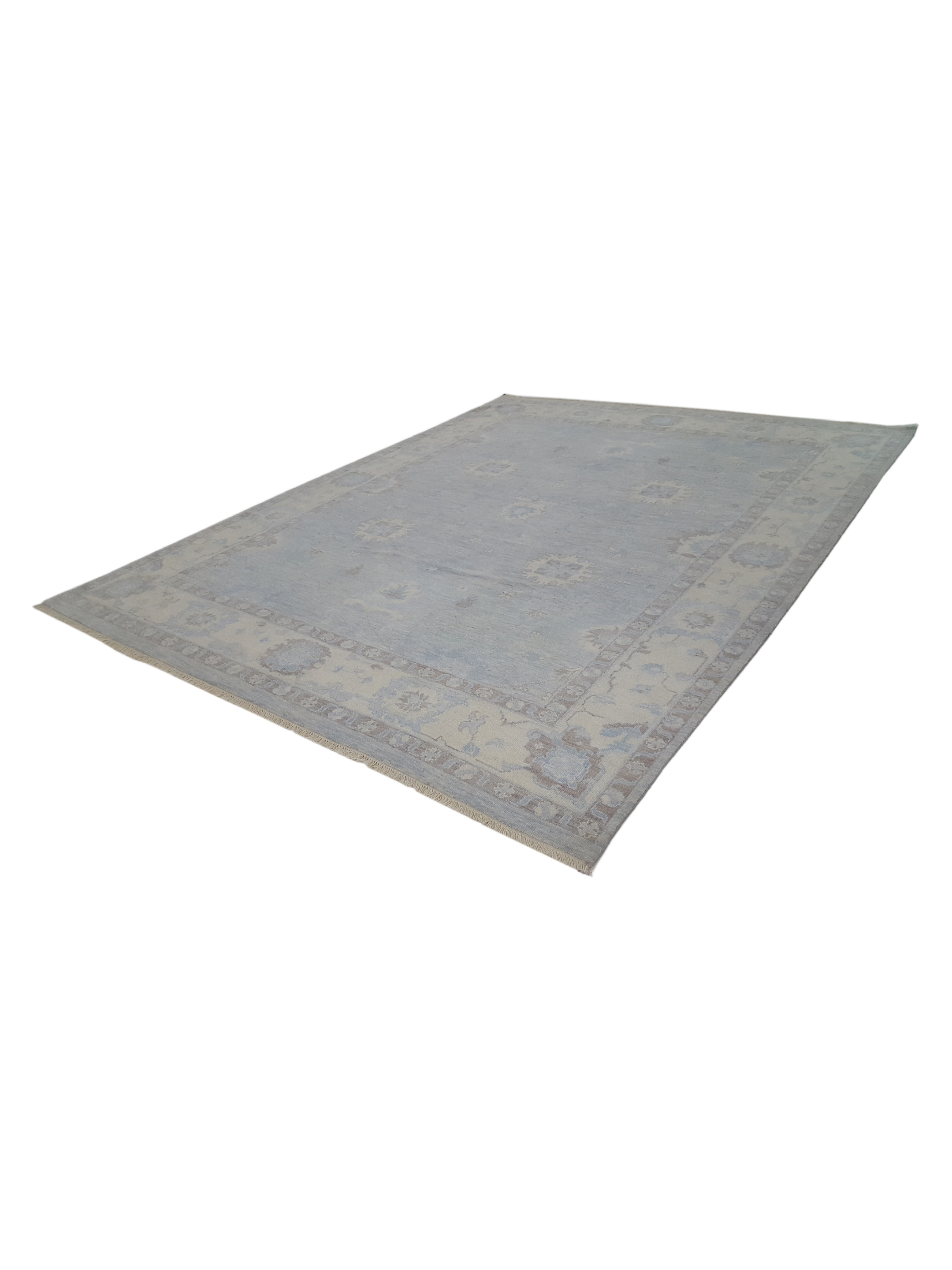 Angora Hand Knotted Lt.Grey 9x12 - Image 6 of 6