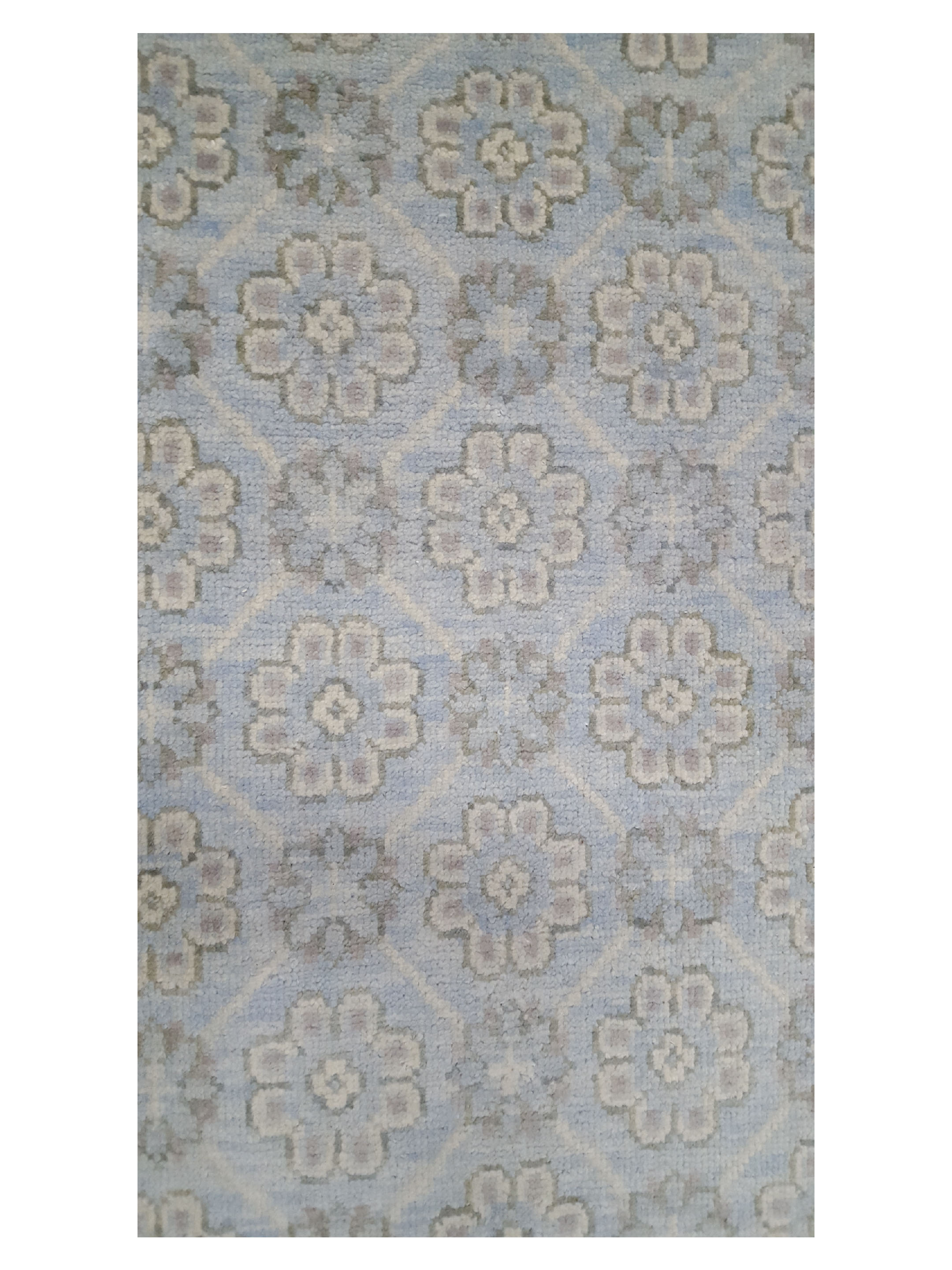 Khotan-In Hand Knotted Lt.Blue 10x14 - Image 5 of 6