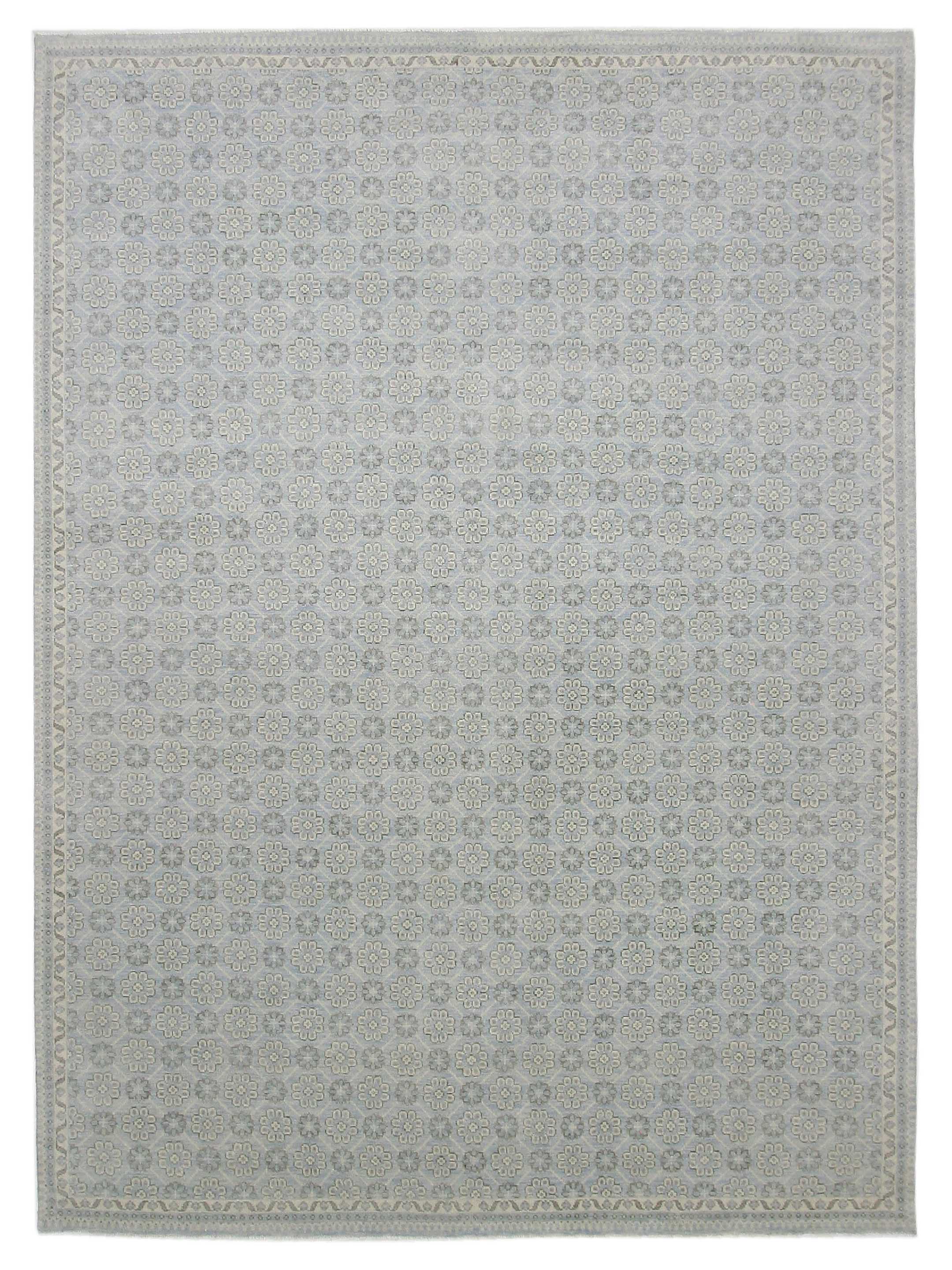 Khotan-In Hand Knotted Lt.Blue 10x14
