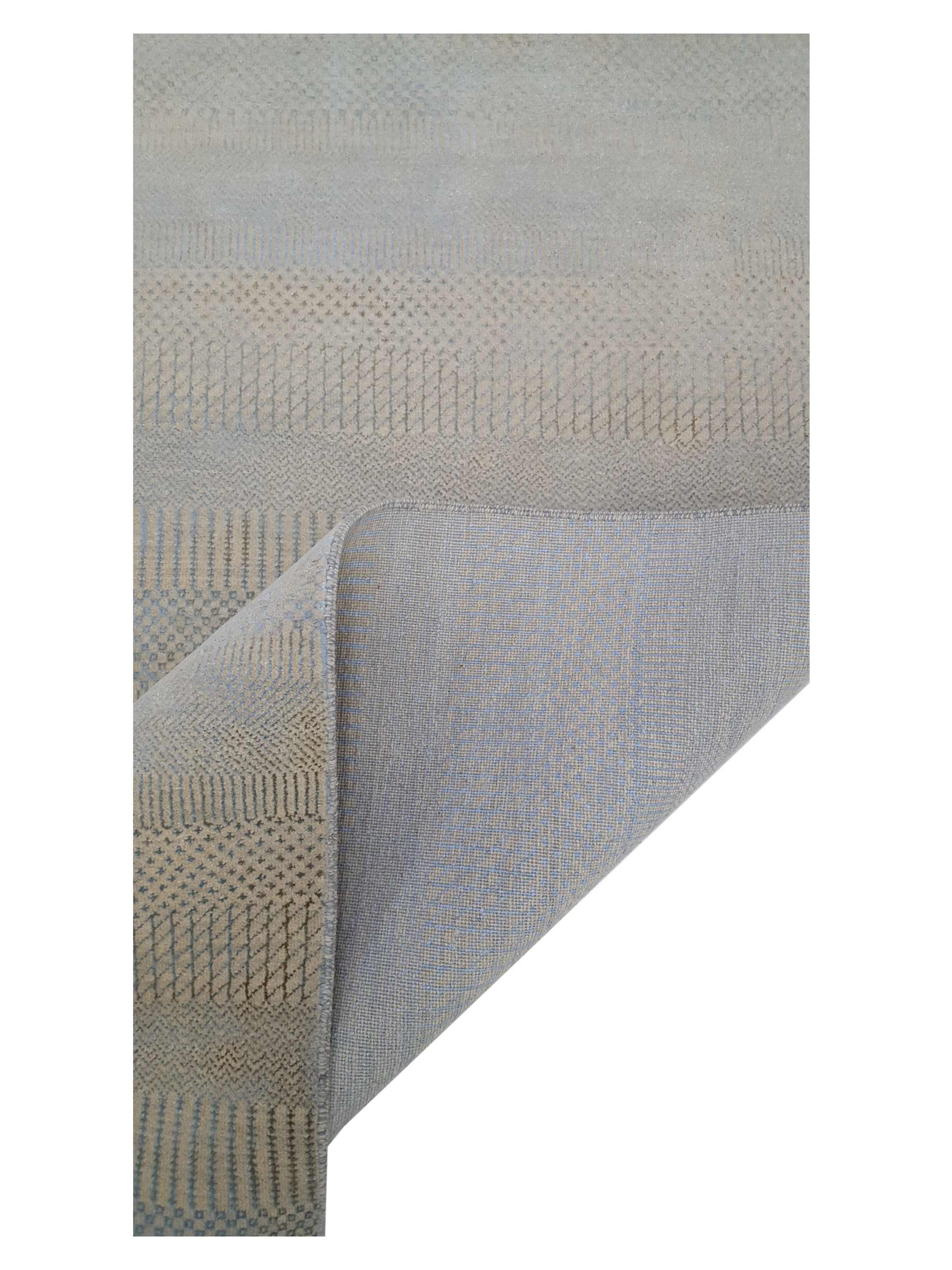 Touch Hand Knotted Blue 8x10 - Image 3 of 6