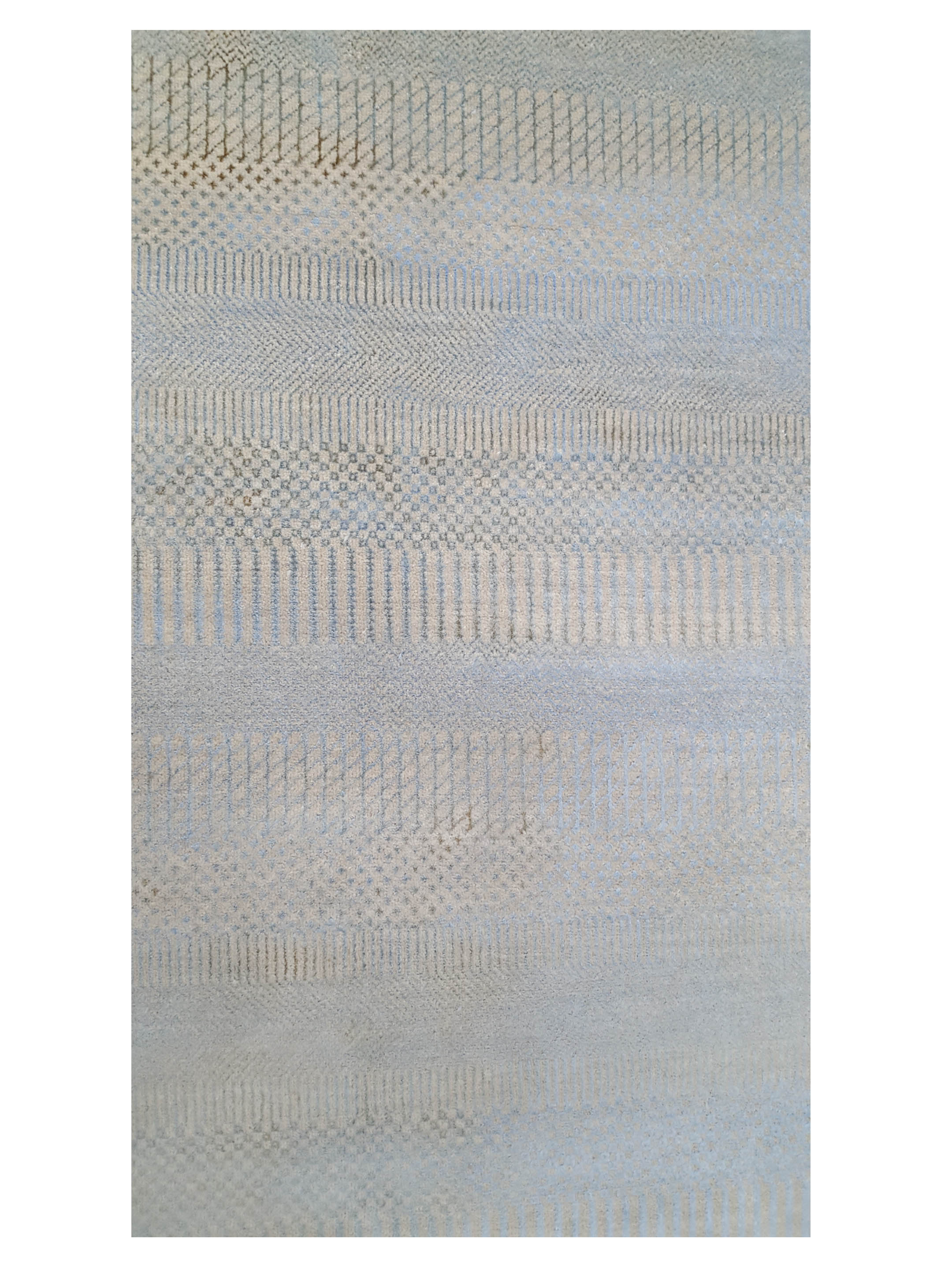 Touch Hand Knotted Blue 8x10 - Image 5 of 6