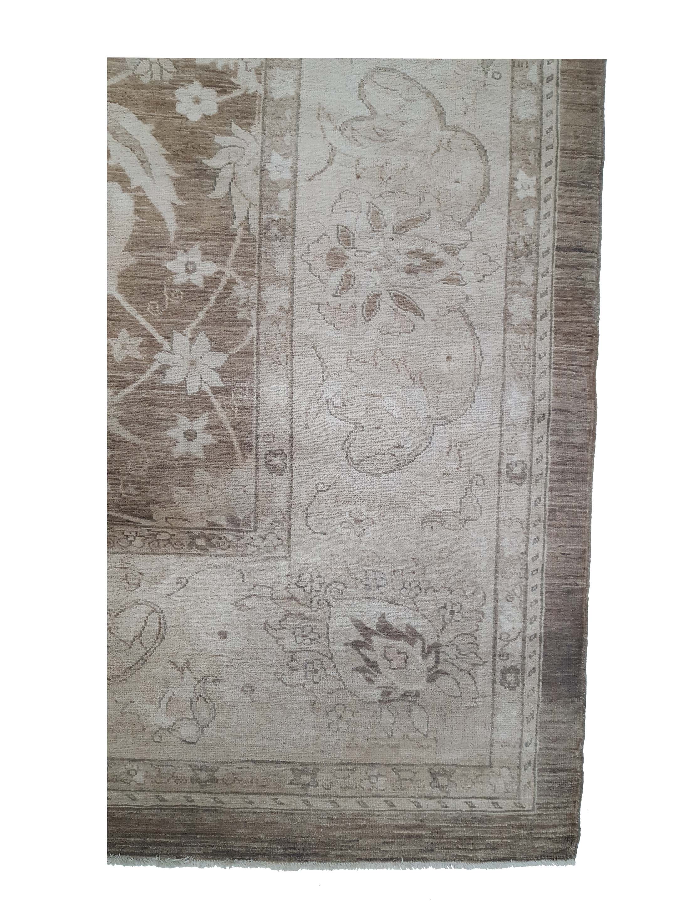 Ziegler Hand Knotted Brown 12x17 - Image 4 of 7