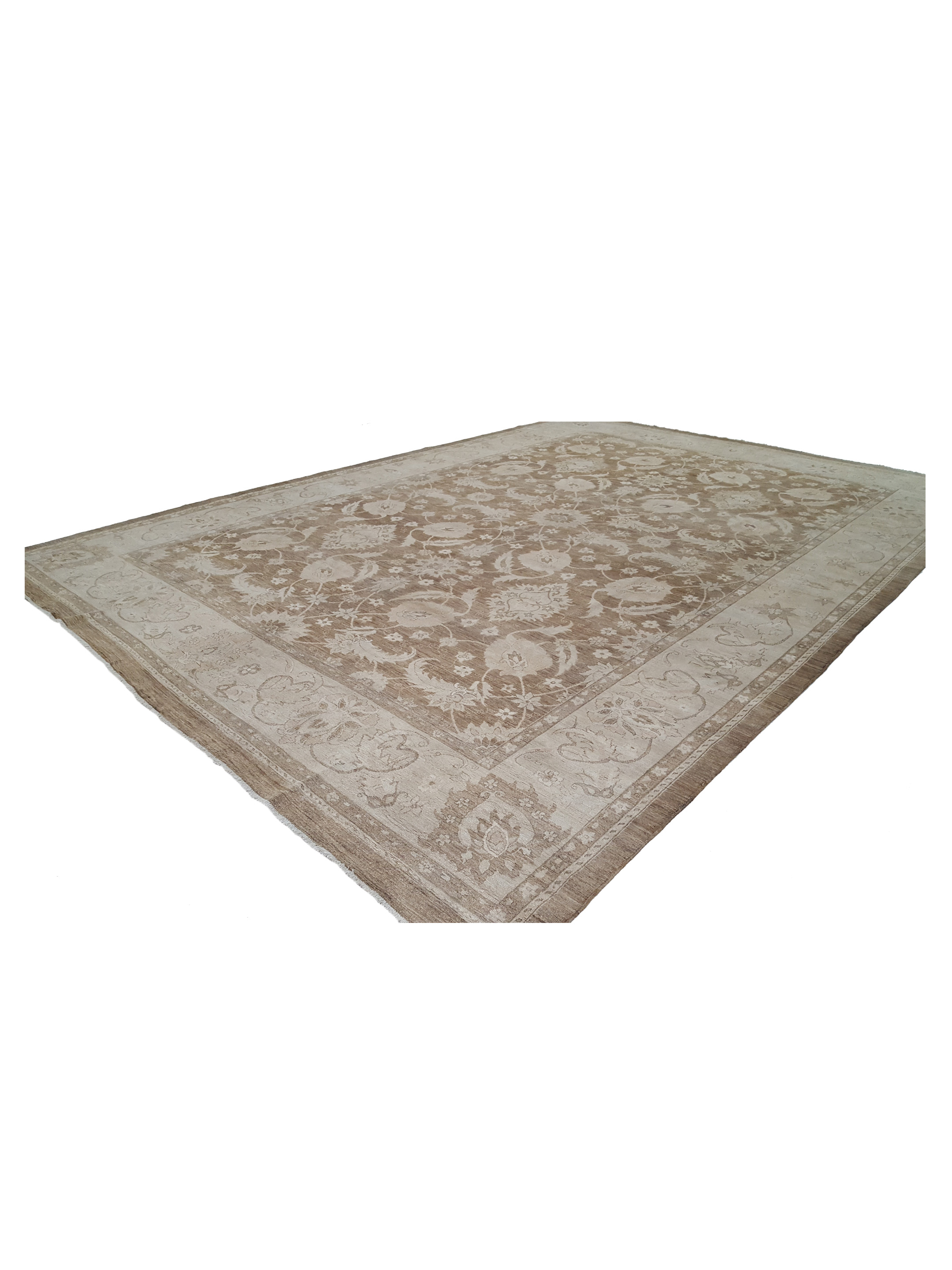 Ziegler Hand Knotted Brown 12x17 - Image 6 of 7