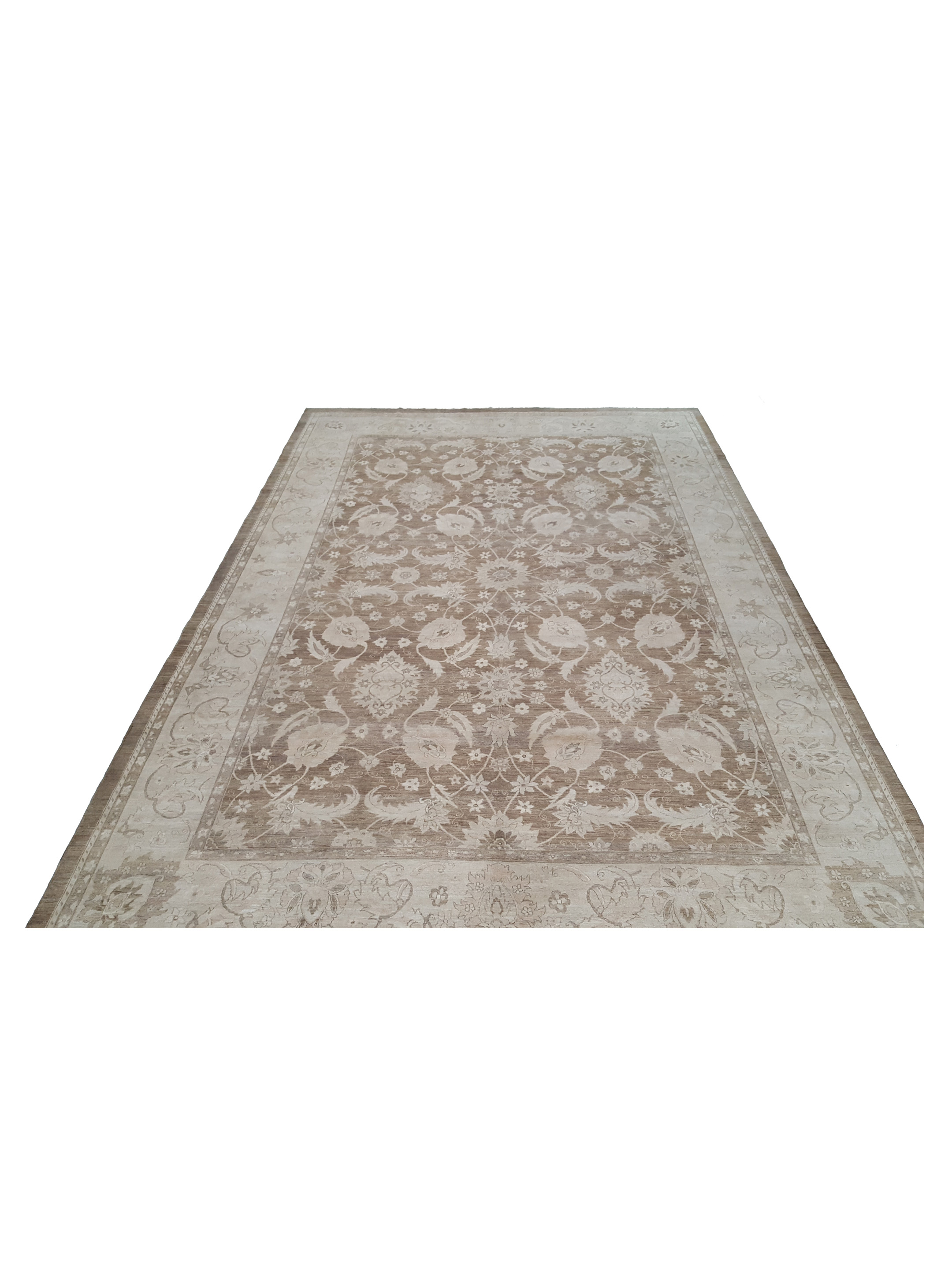 Ziegler Hand Knotted Brown 12x17 - Image 7 of 7