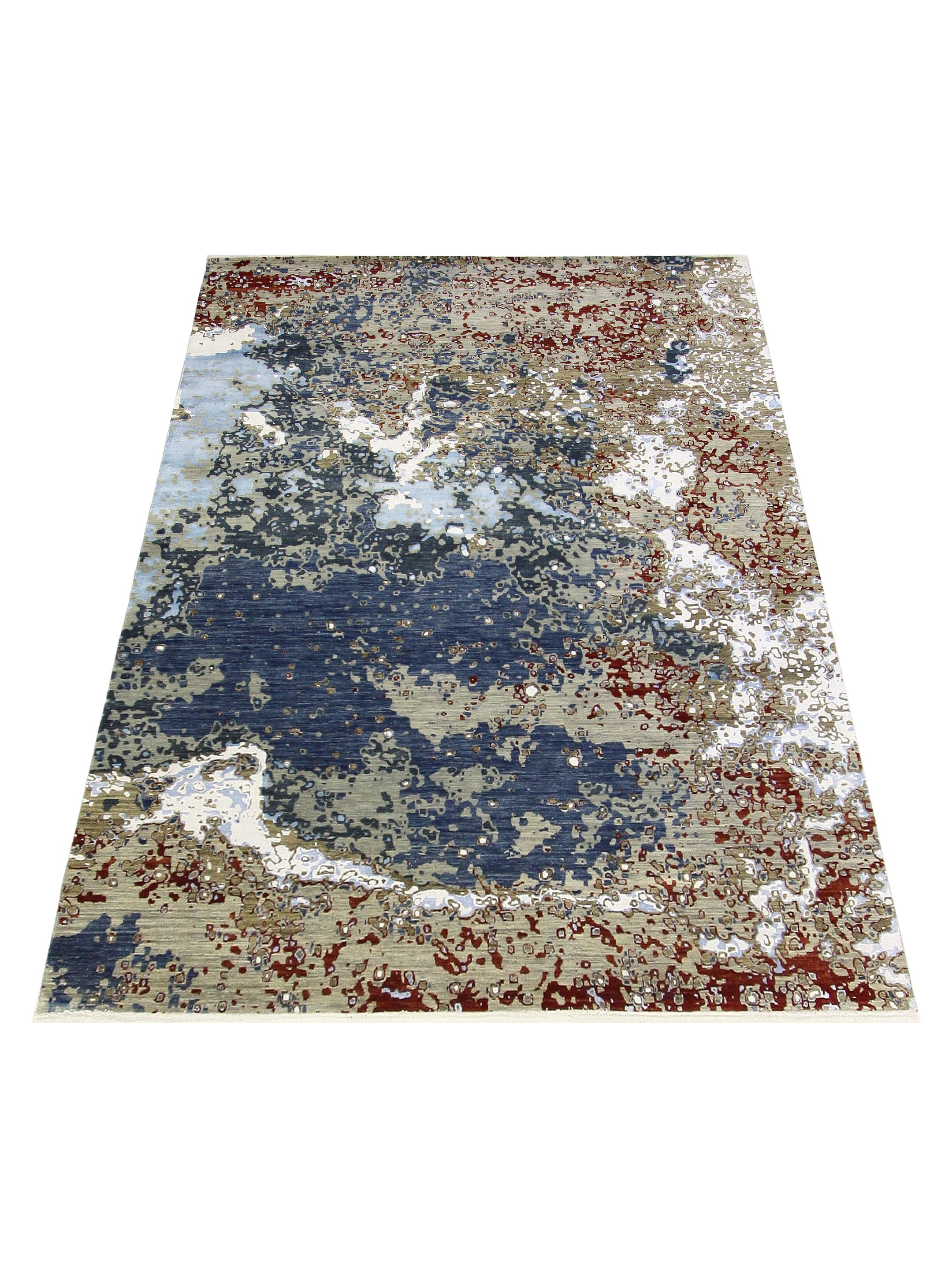 Galaxy Hand Knotted Grey 10x14 - Image 2 of 4