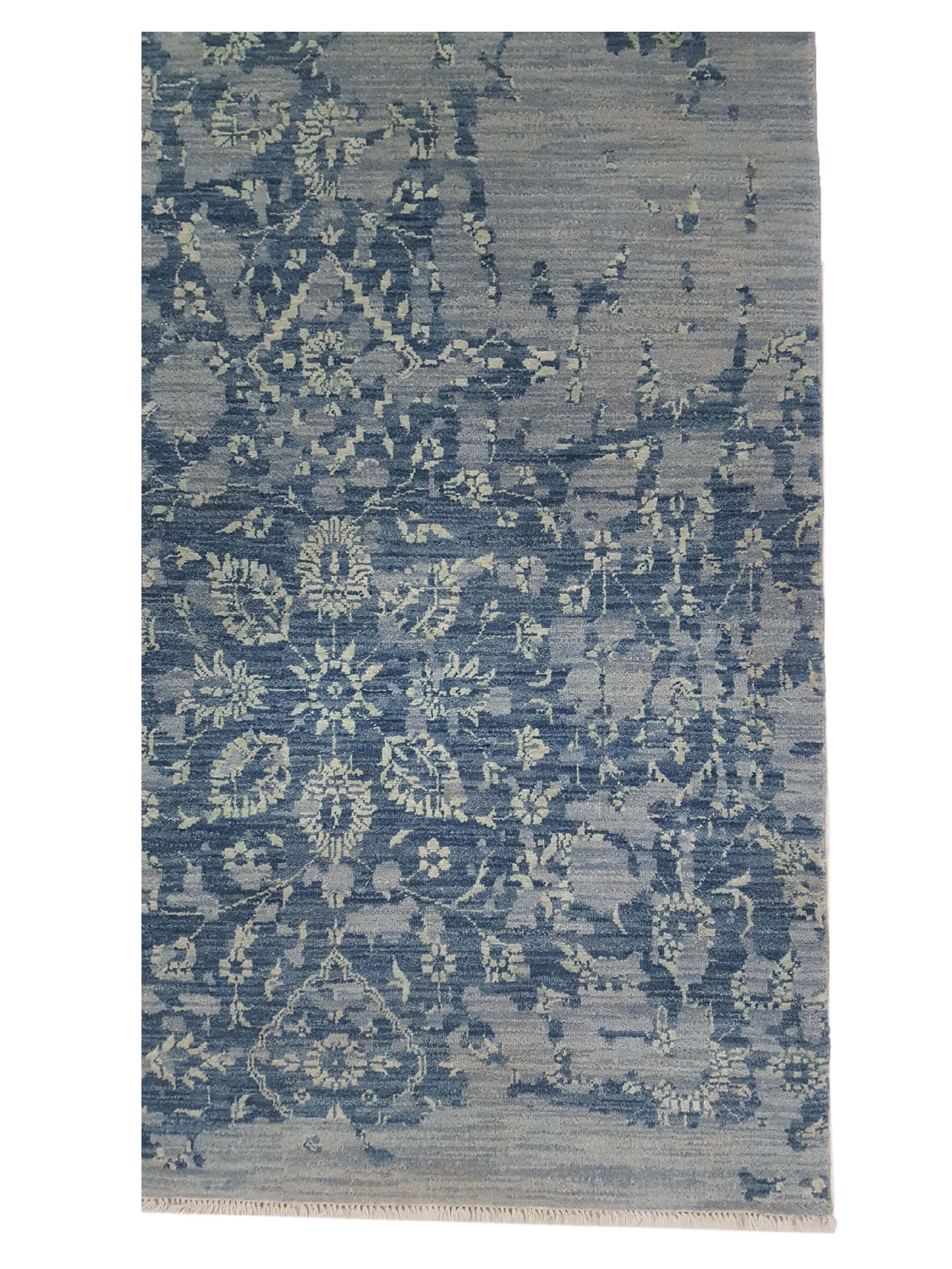 Erase Hand Knotted Grey 10x14 - Image 4 of 6