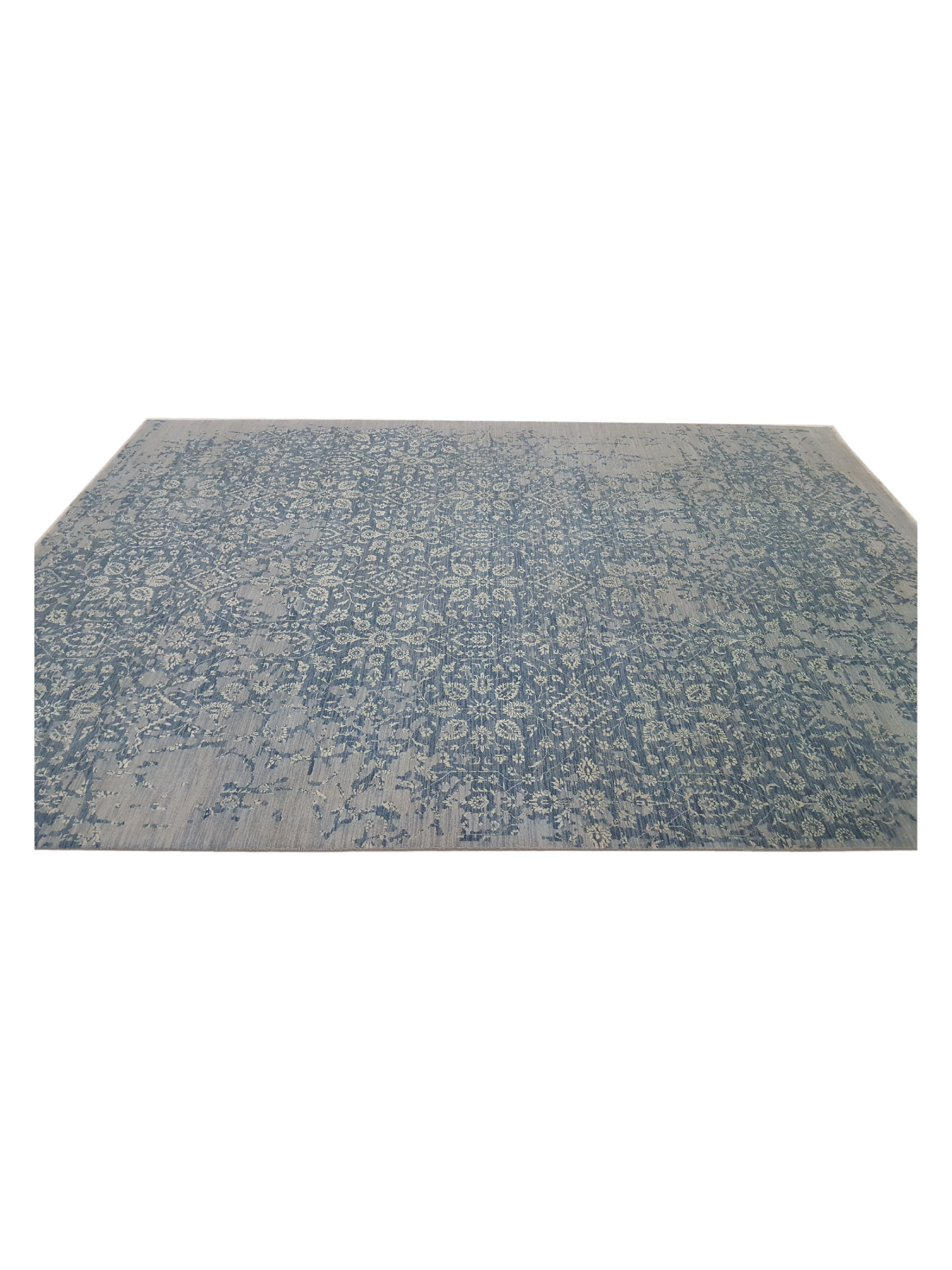 Erase Hand Knotted Grey 10x14 - Image 5 of 6