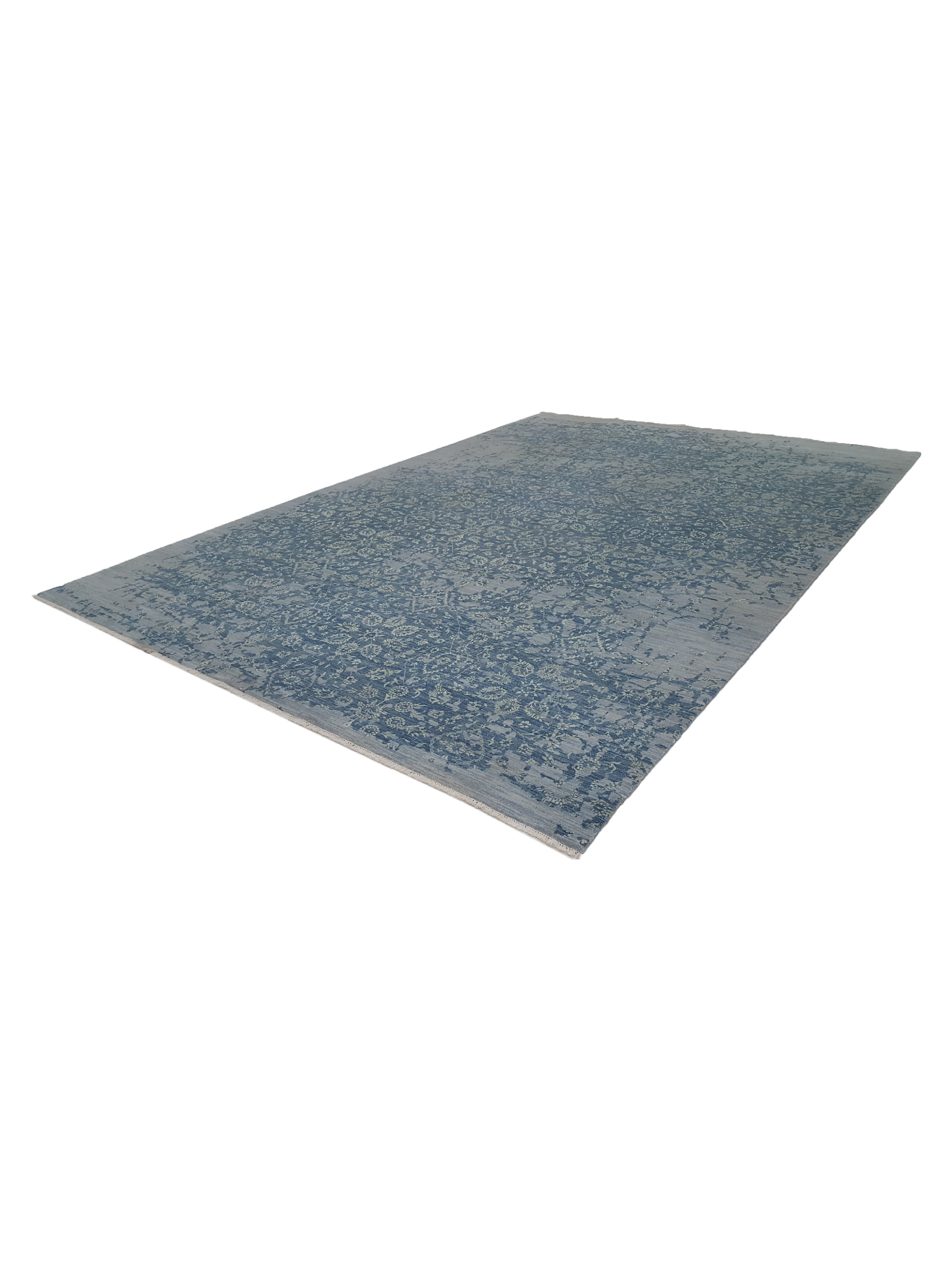 Erase Hand Knotted Grey 10x14 - Image 6 of 6