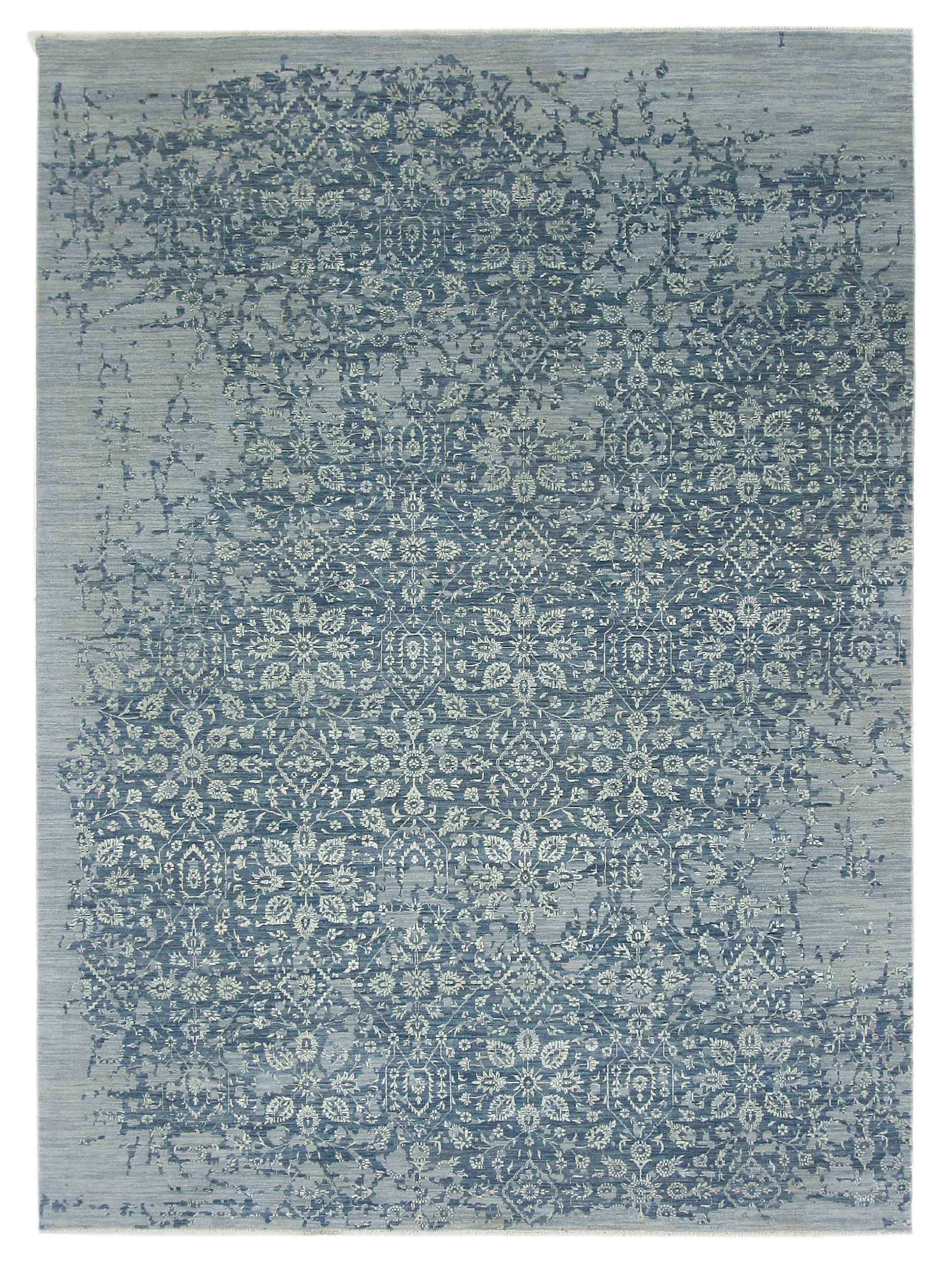 Erase Hand Knotted Grey 10x14