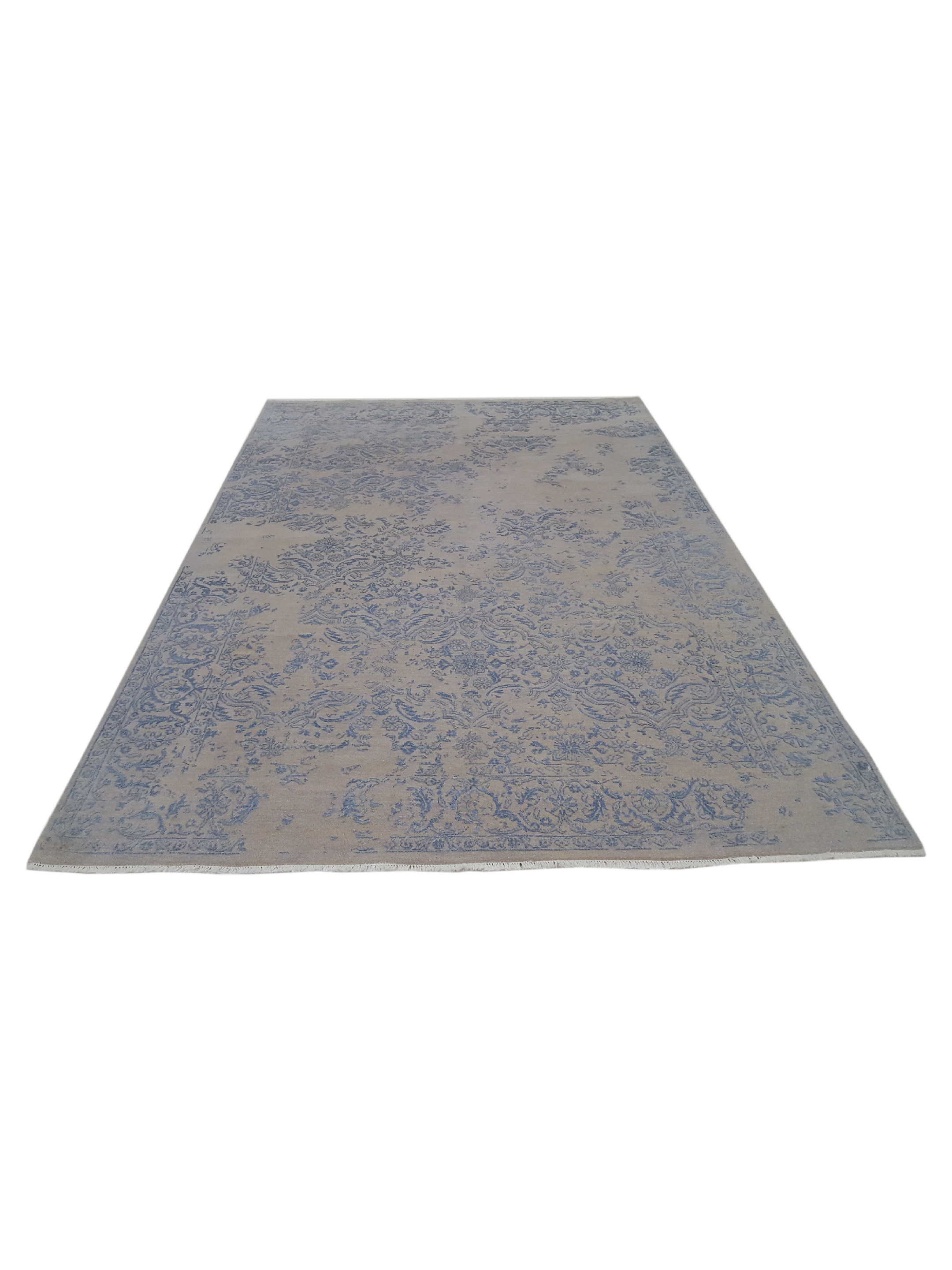 Erase Hand Knotted Beige 6x9 - Image 2 of 6