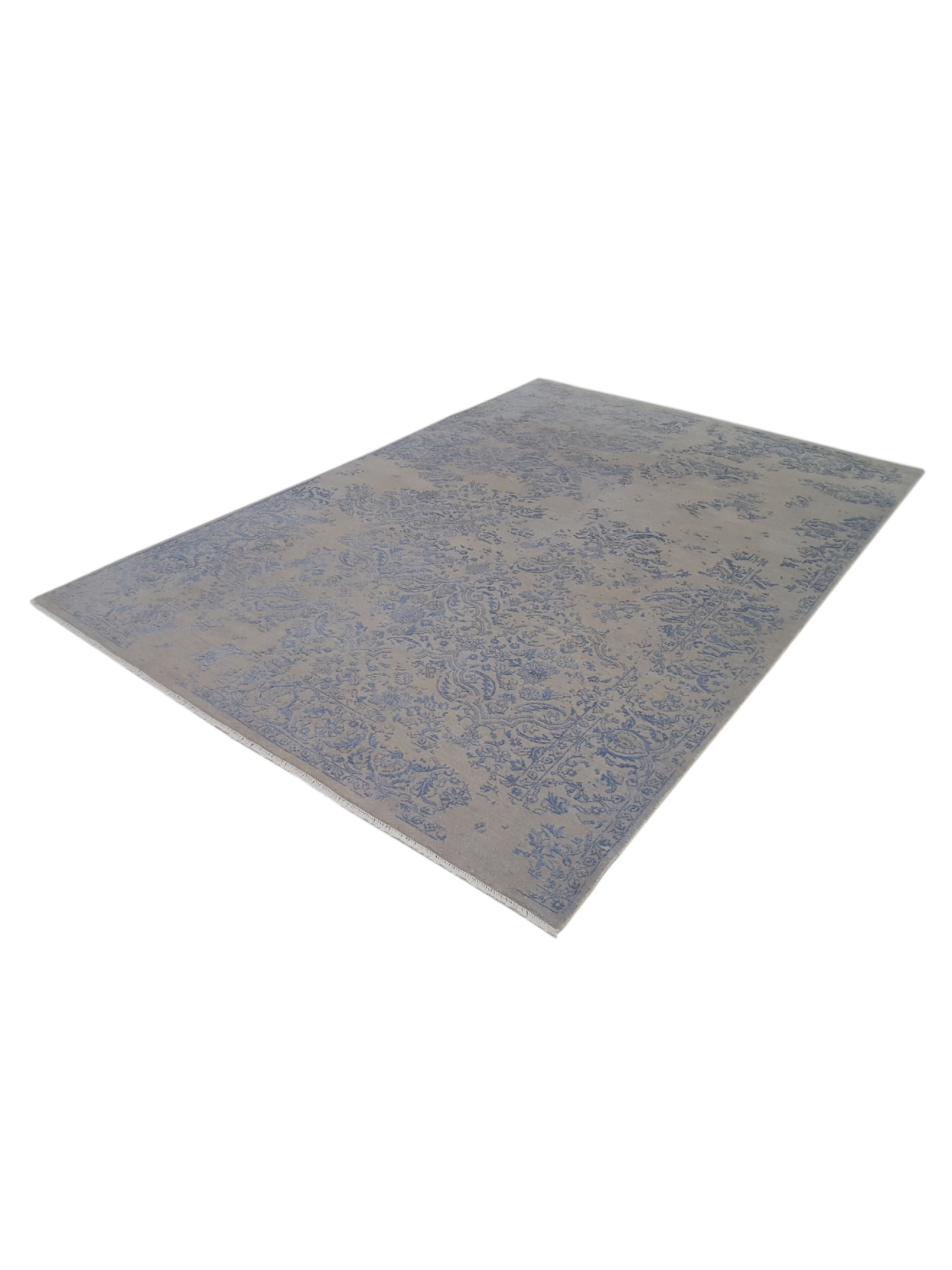 Erase Hand Knotted Beige 6x9 - Image 6 of 6