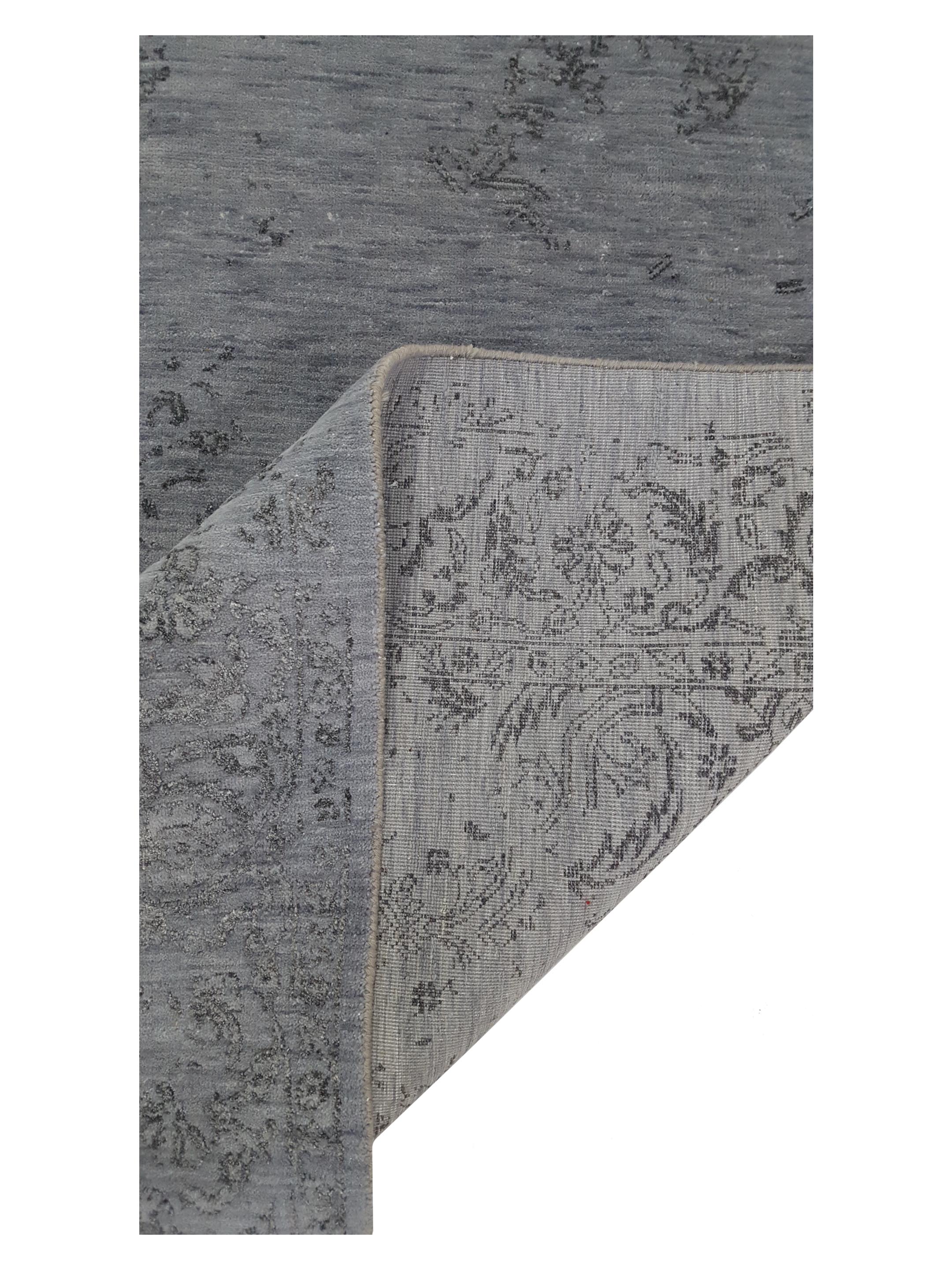 Erase Hand Knotted Grey 6x9 - Image 7 of 7
