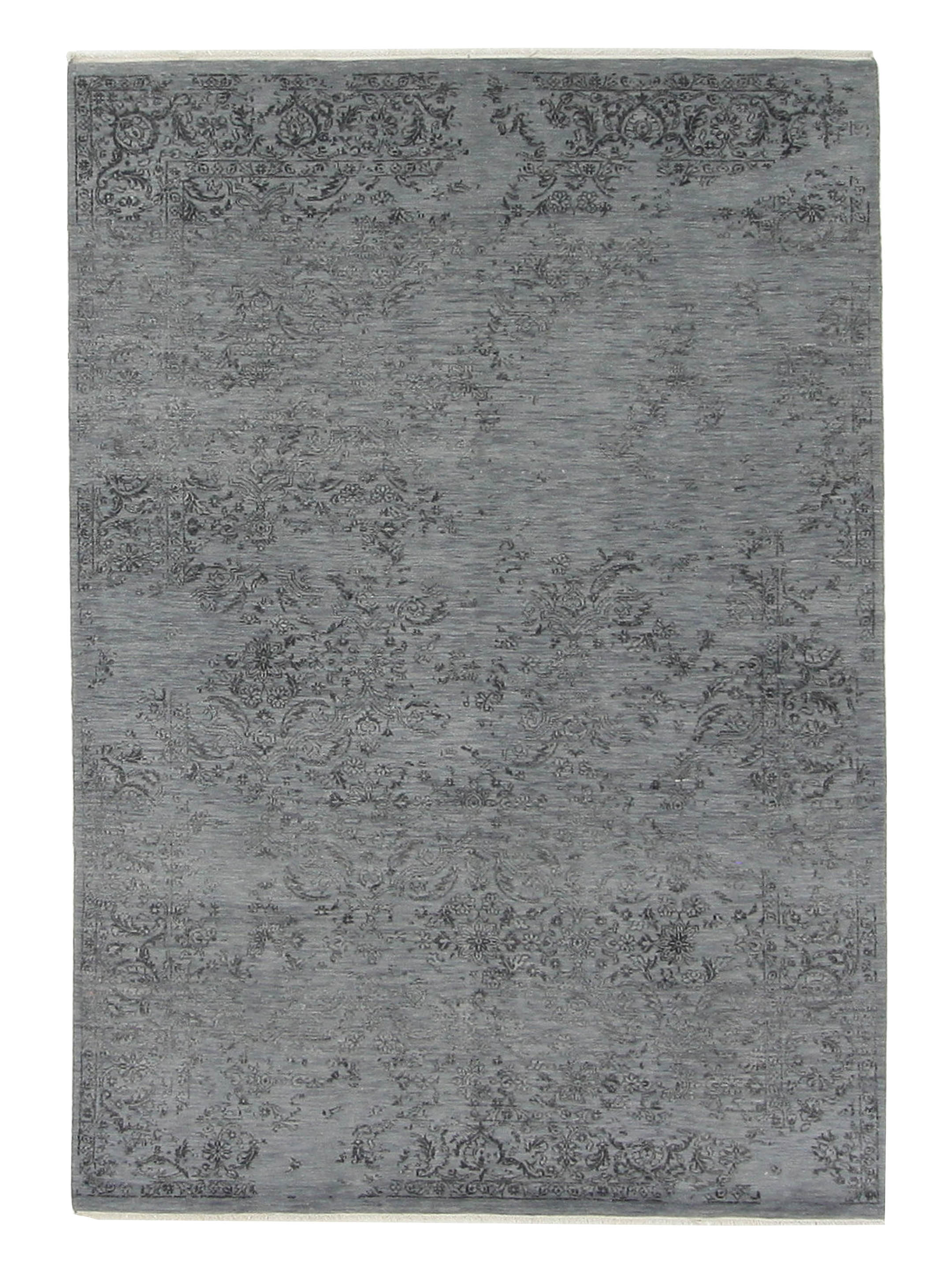 Erase Hand Knotted Grey 6x9