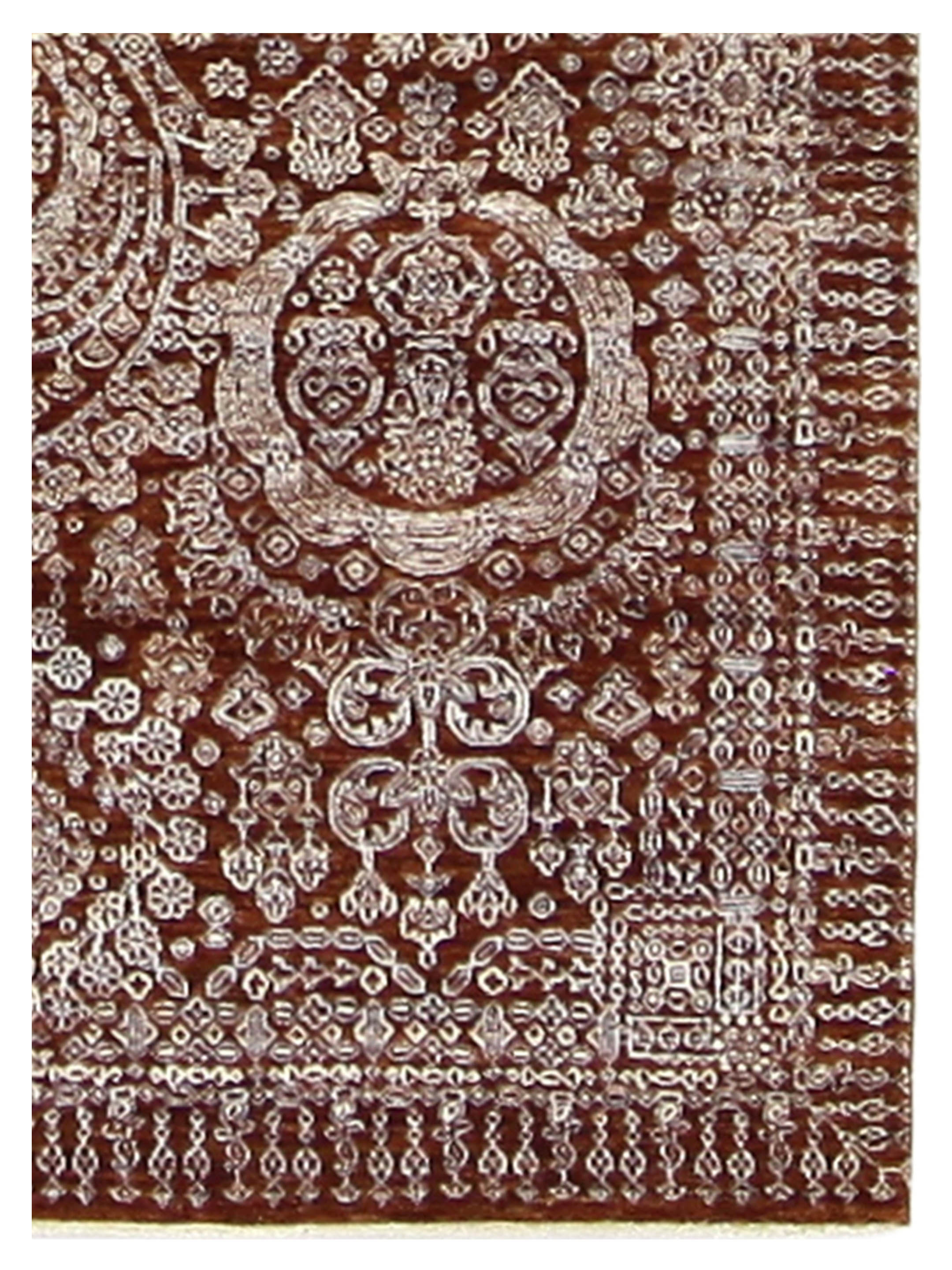Jewel Hand Knotted Rust 6x9 - Image 3 of 4