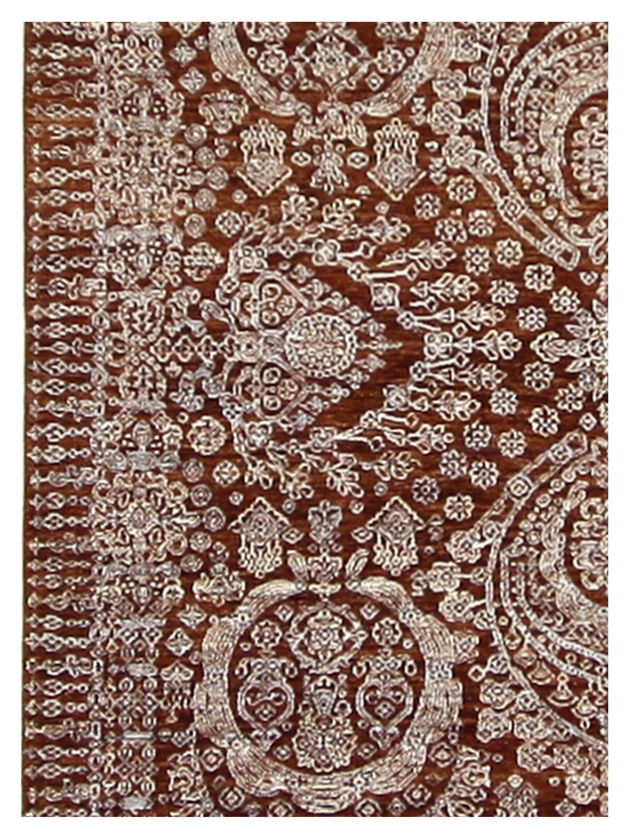 Jewel Hand Knotted Rust 6x9 - Image 4 of 4