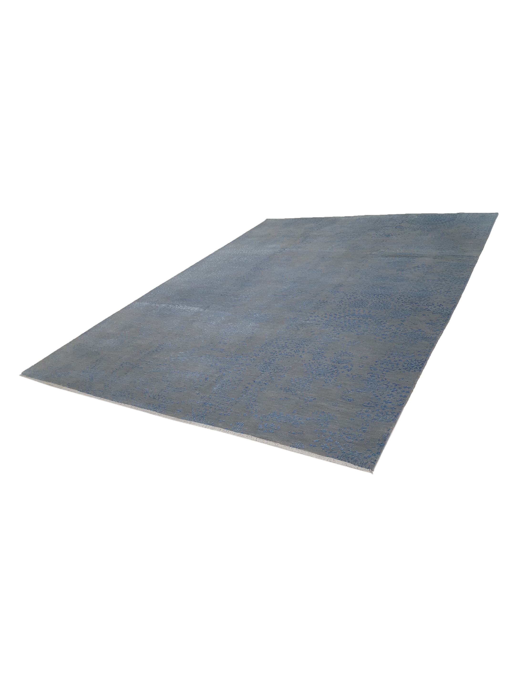 Erase Hand Knotted Grey 9x12 - Image 6 of 6